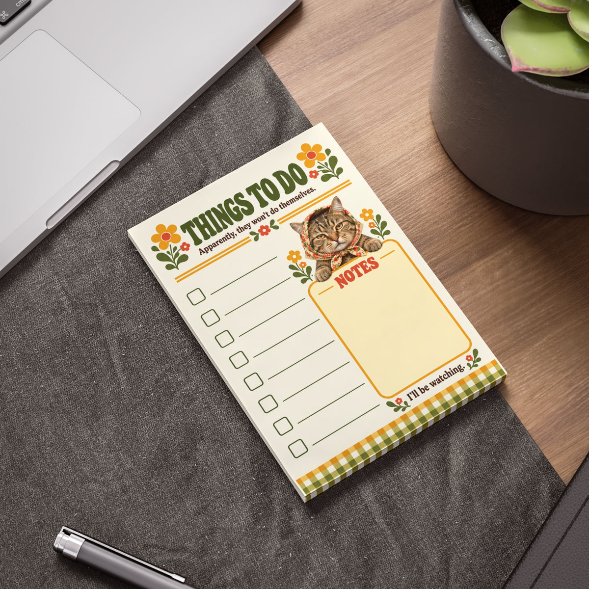 Babushka Cat Judgy Post-it® Note Pads