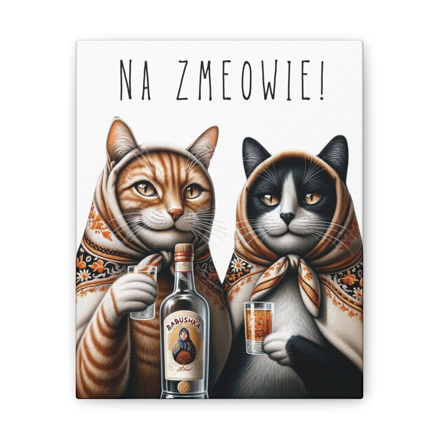 Babushka Na ZMeowie, Cheers! Wall Art