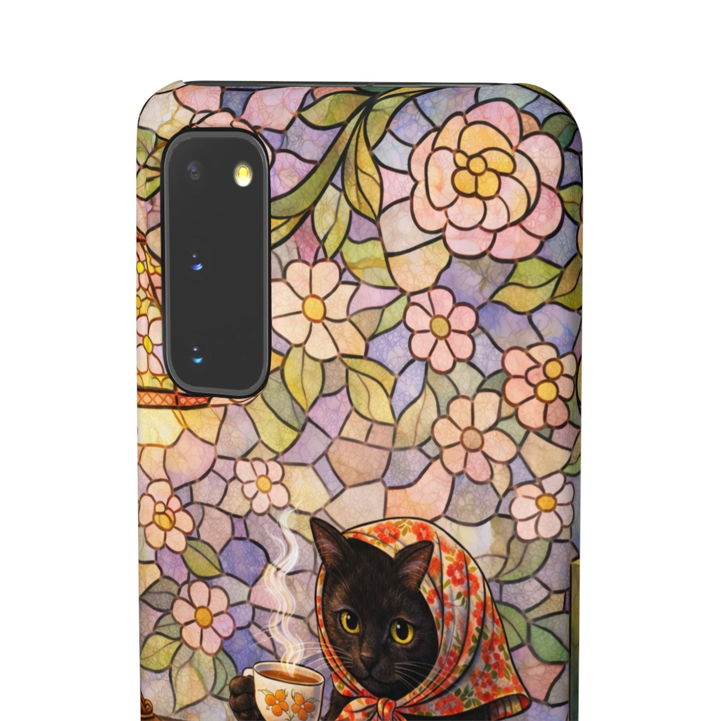 Babushka Cat Reads Artistic Literary Snap Phone Cases