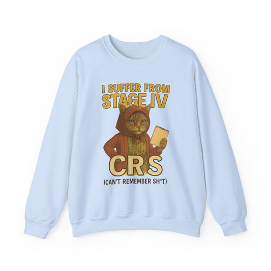 Babushka Cat Humor Sweatshirt - Unisex Crewneck