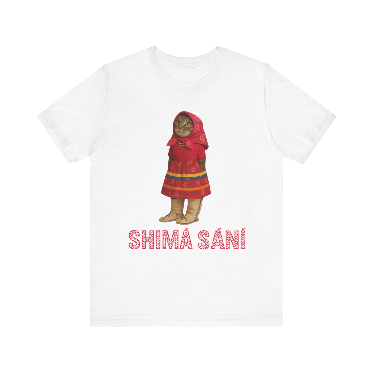 Shima Sani Cat Cultural  Graphic T-Shirt