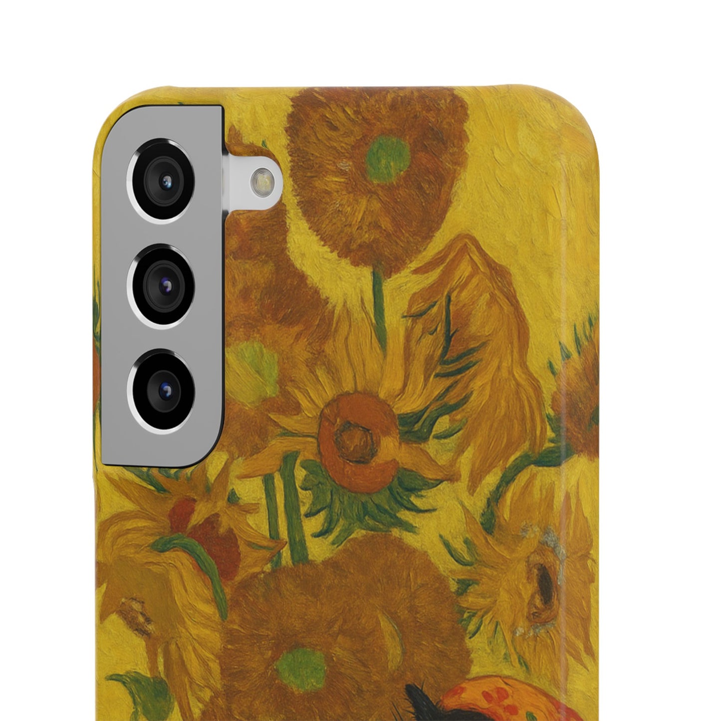 Babushka Cat Van Gogh Sunflowers Snap Phone Case