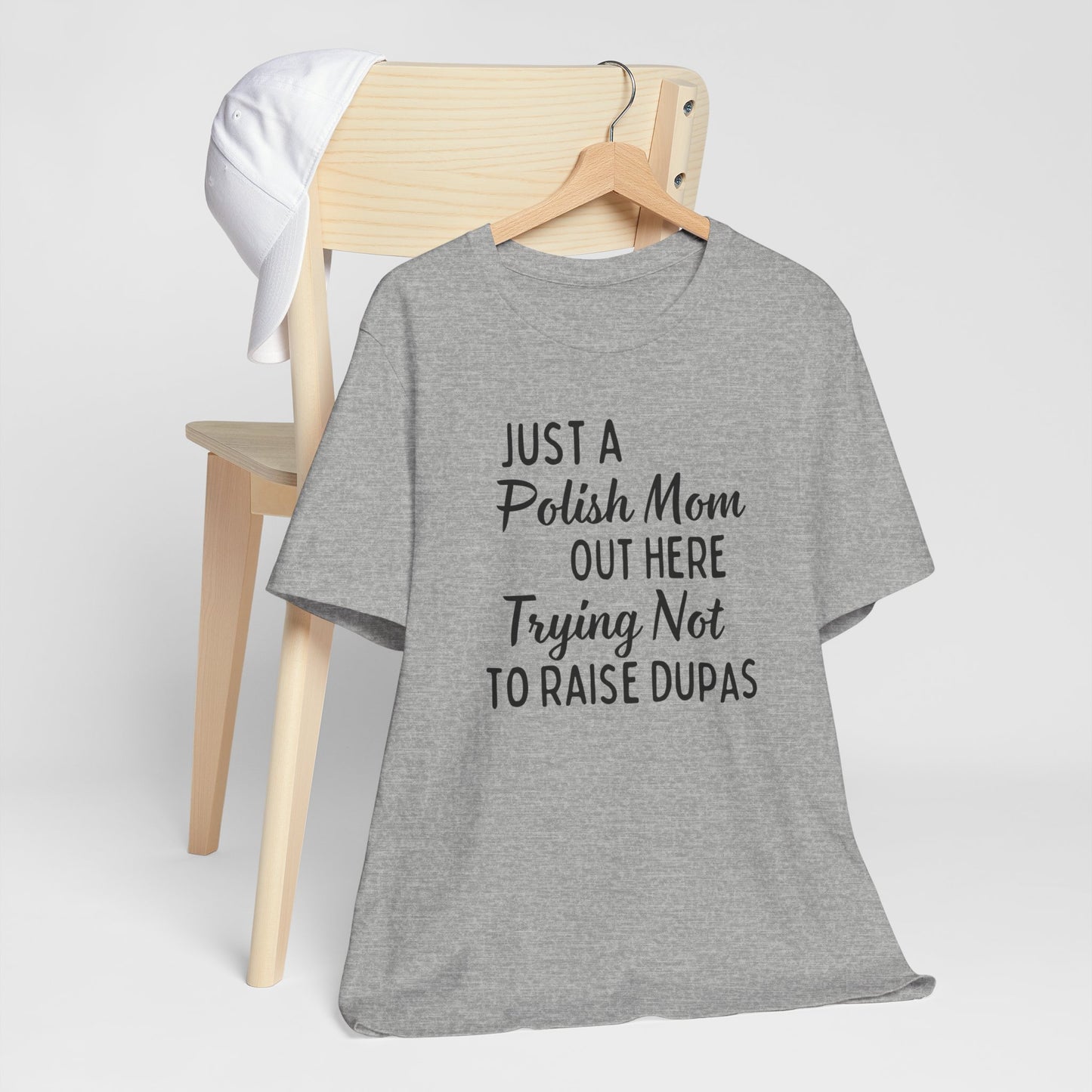 Polish Mom Shirt, Quote Design Unisex Jersey Short Sleeve Tee