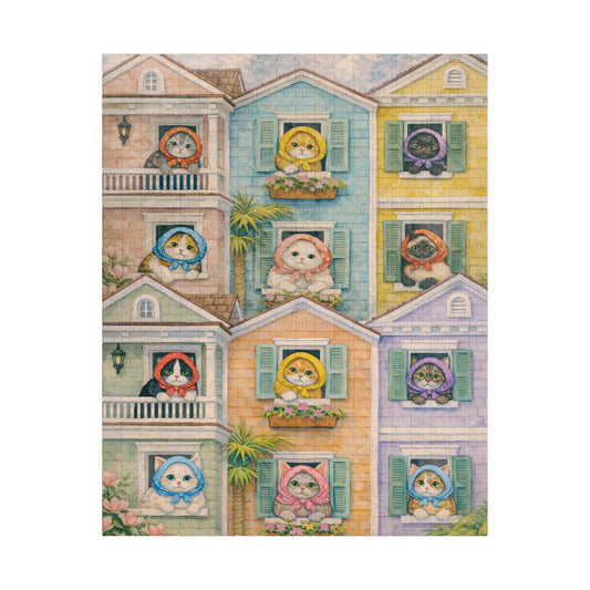 Babushka Cat Southern Hos-purr-tality Puzzle (520 Piece)