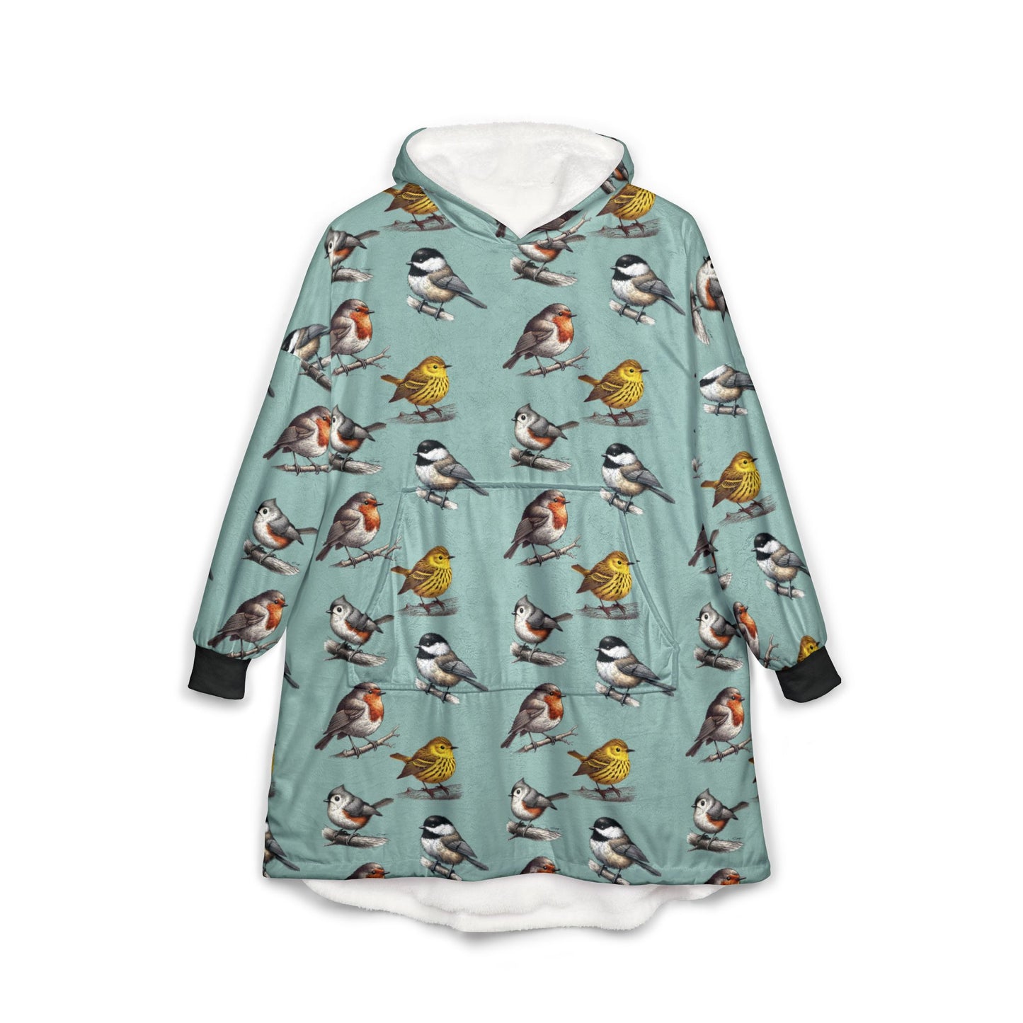 Bird Lover, Birding Unisex Cozy Hooded Blanket