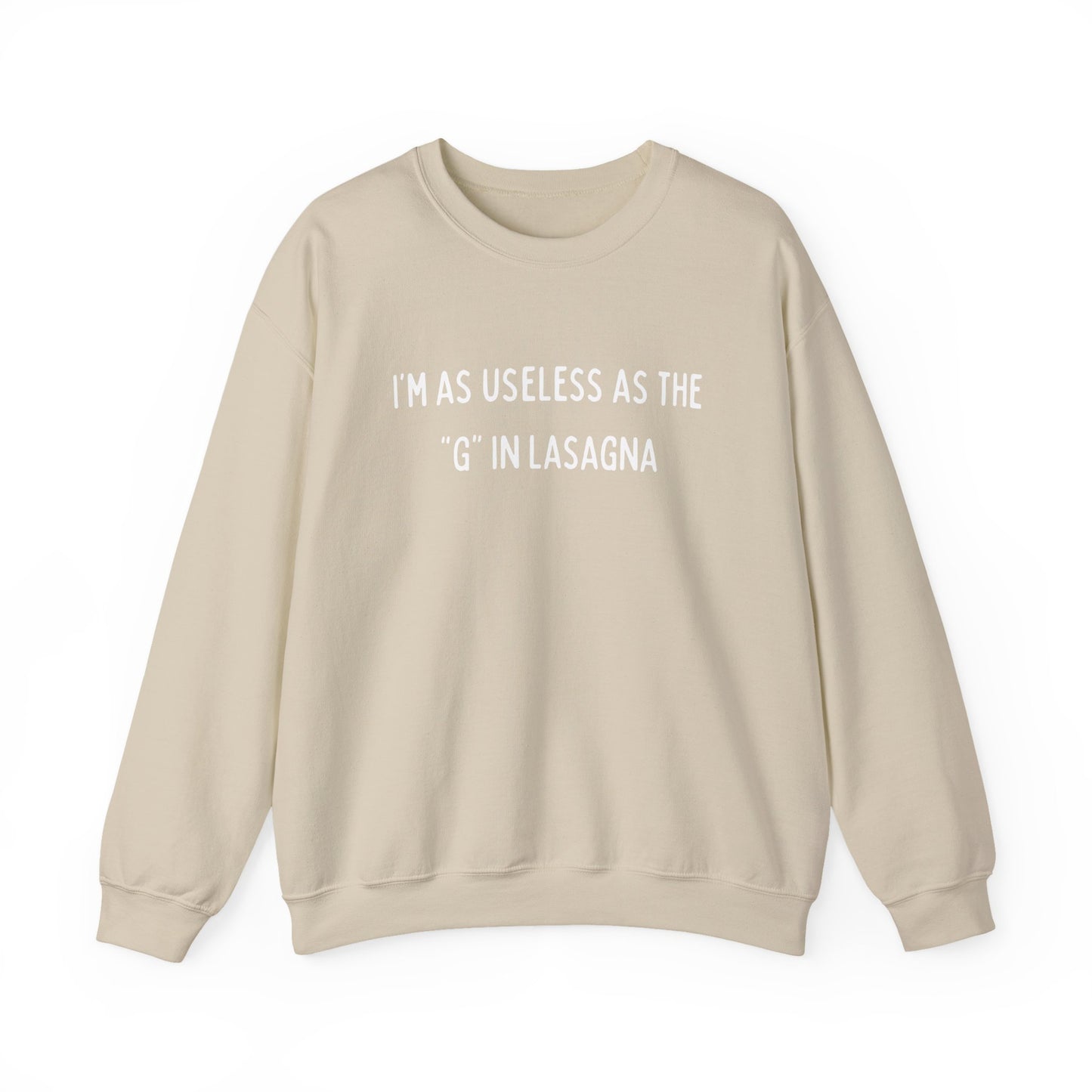 Babushka Cat Lasagna Quote Unisex Heavy Blend™ Crewneck Sweatshirt
