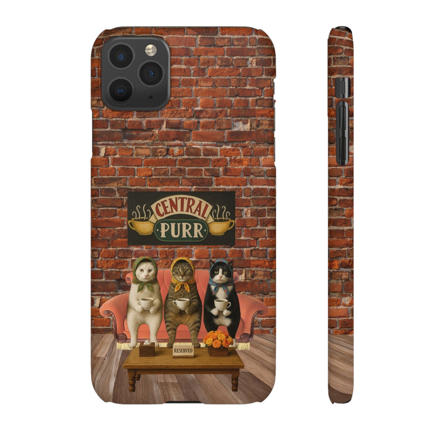 Babushka Cat Coffee Shop Snap Phone Case