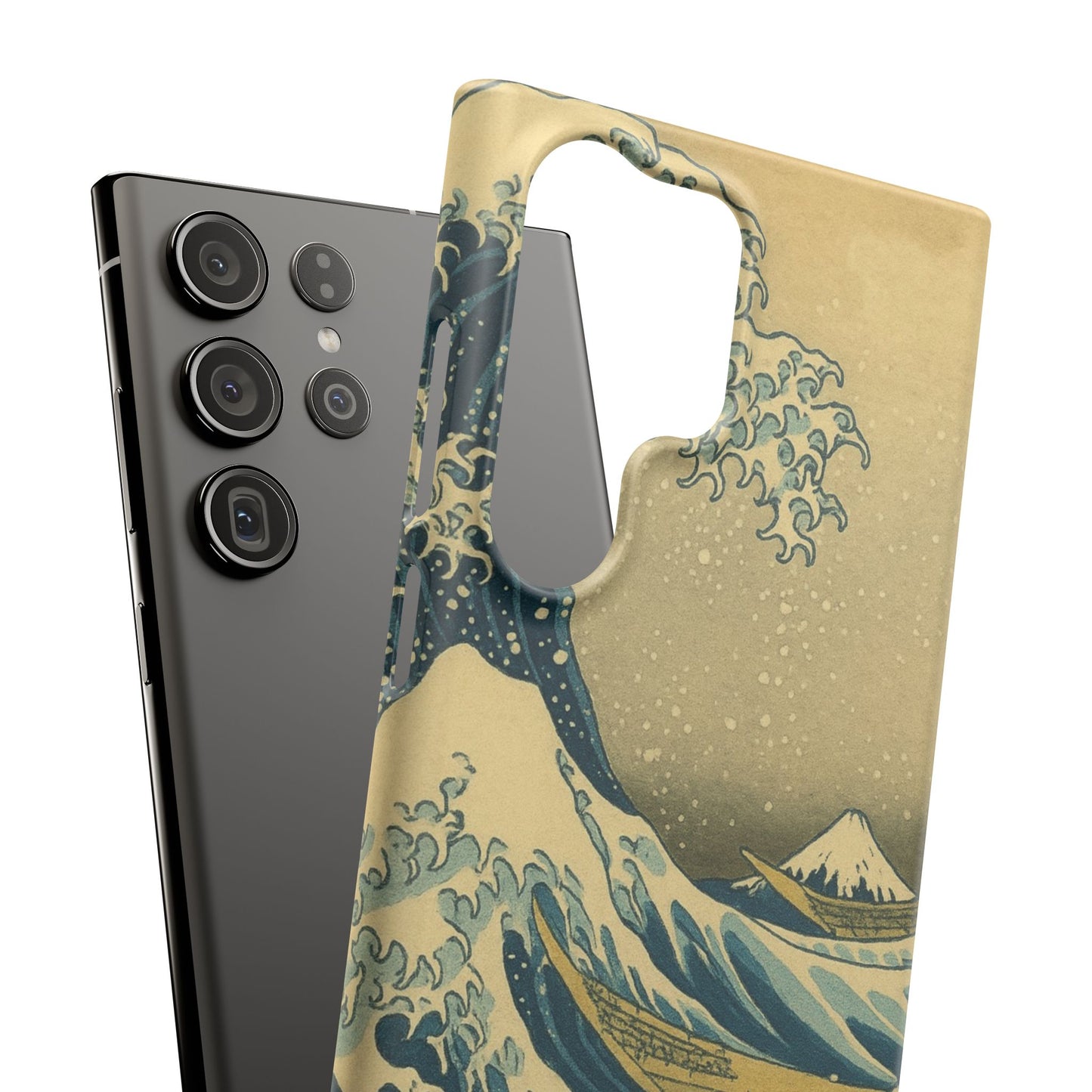 Babushka Cat x  The Great Wave Off Kanagawa Snap Phone Case