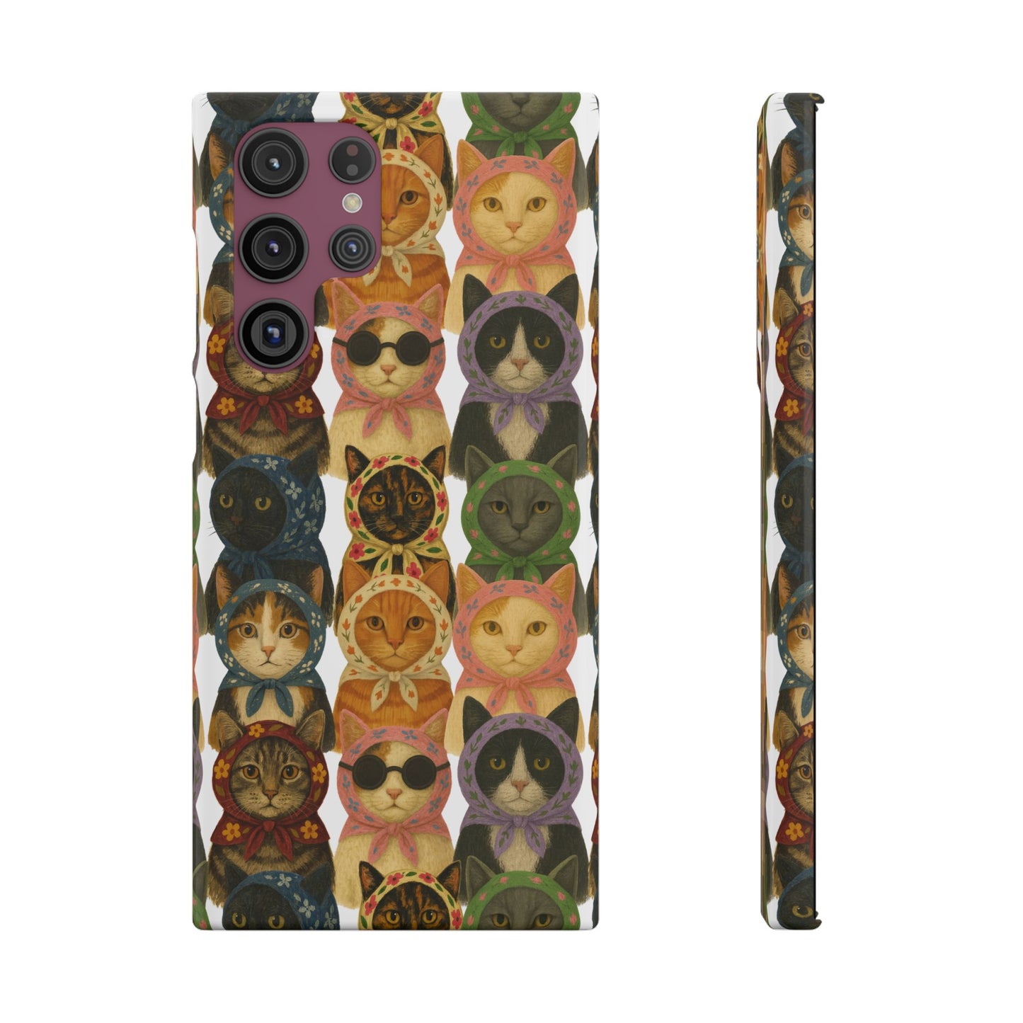 Babushka Cat Snap Phone Cases