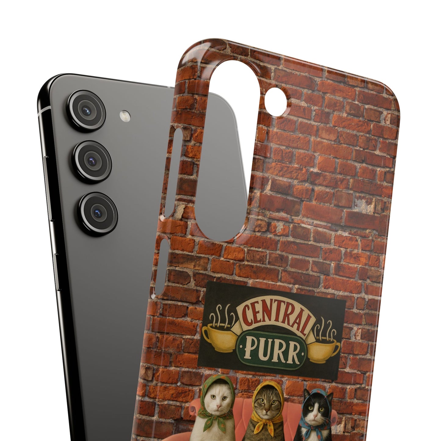 Babushka Cat Coffee Shop Snap Phone Case