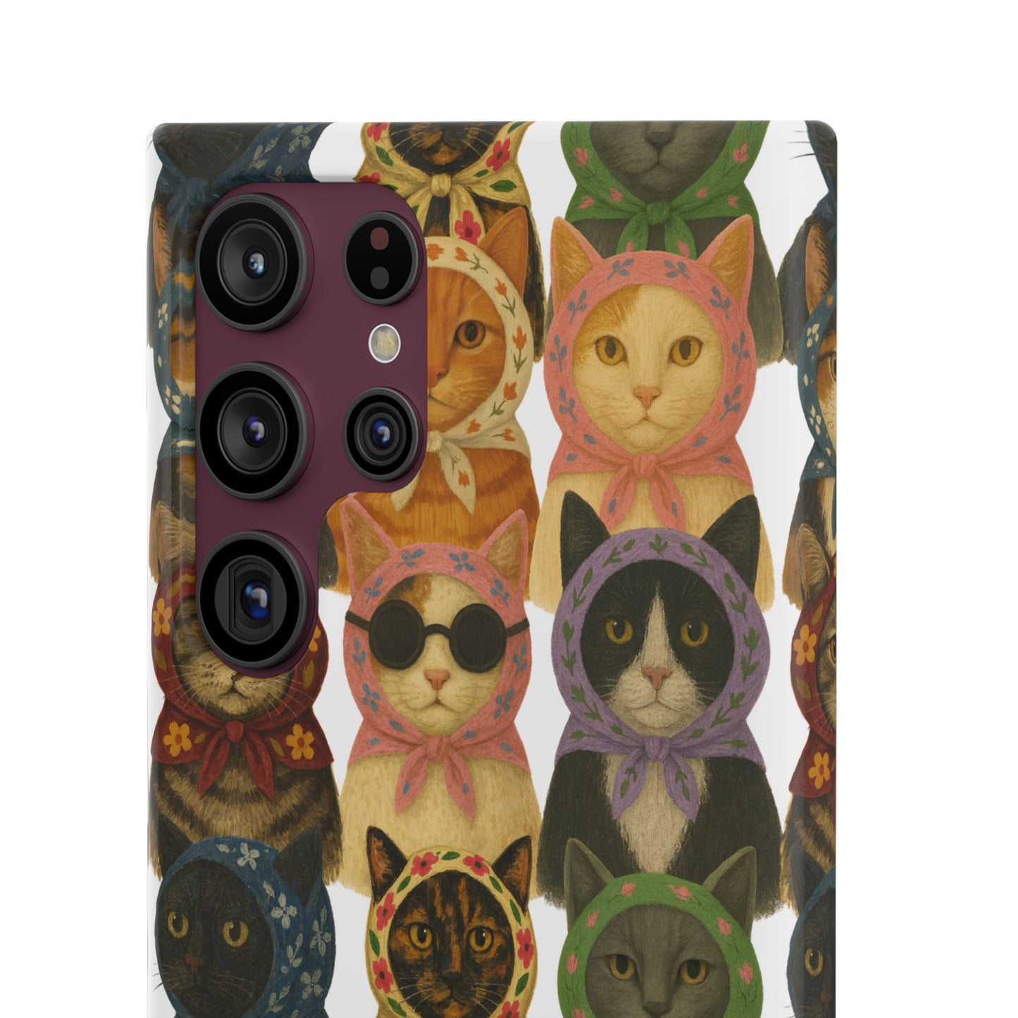 Babushka Cat Snap Phone Cases