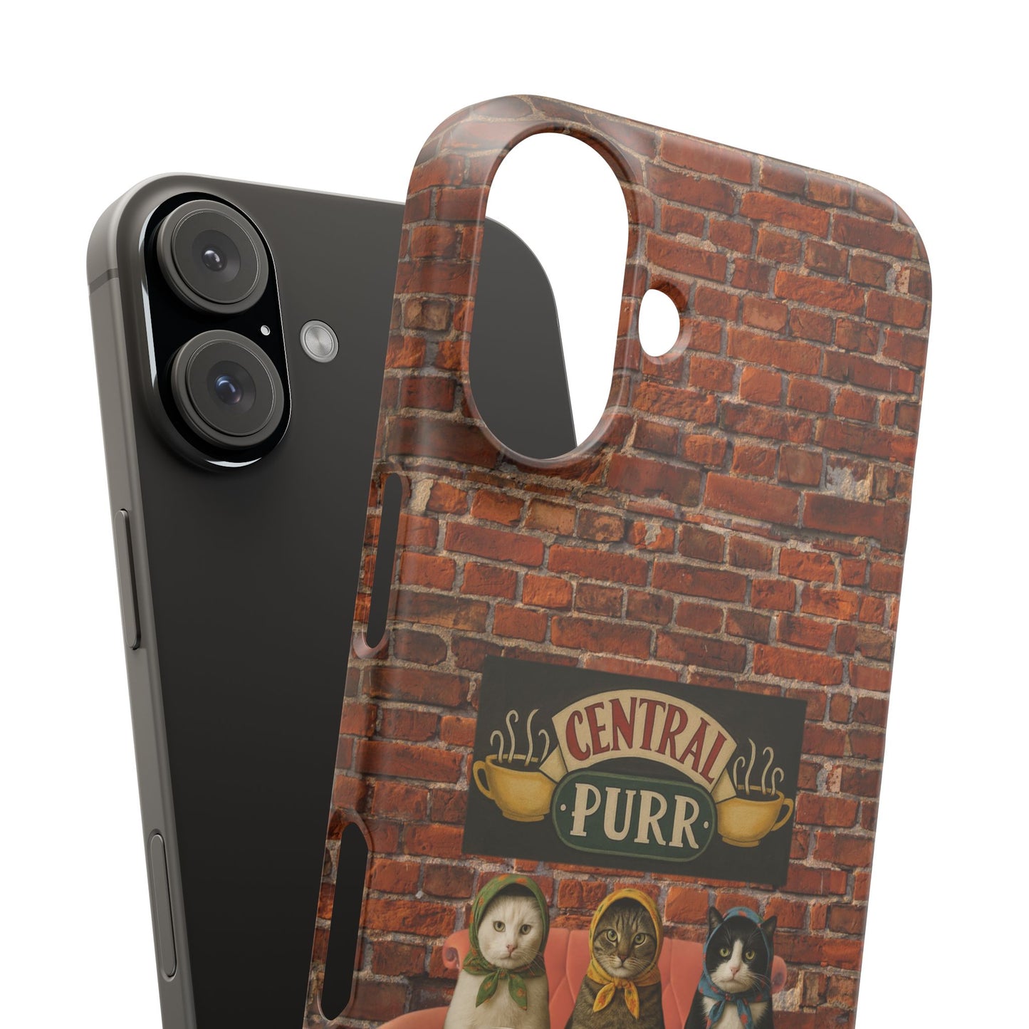 Babushka Cat Coffee Shop Snap Phone Case