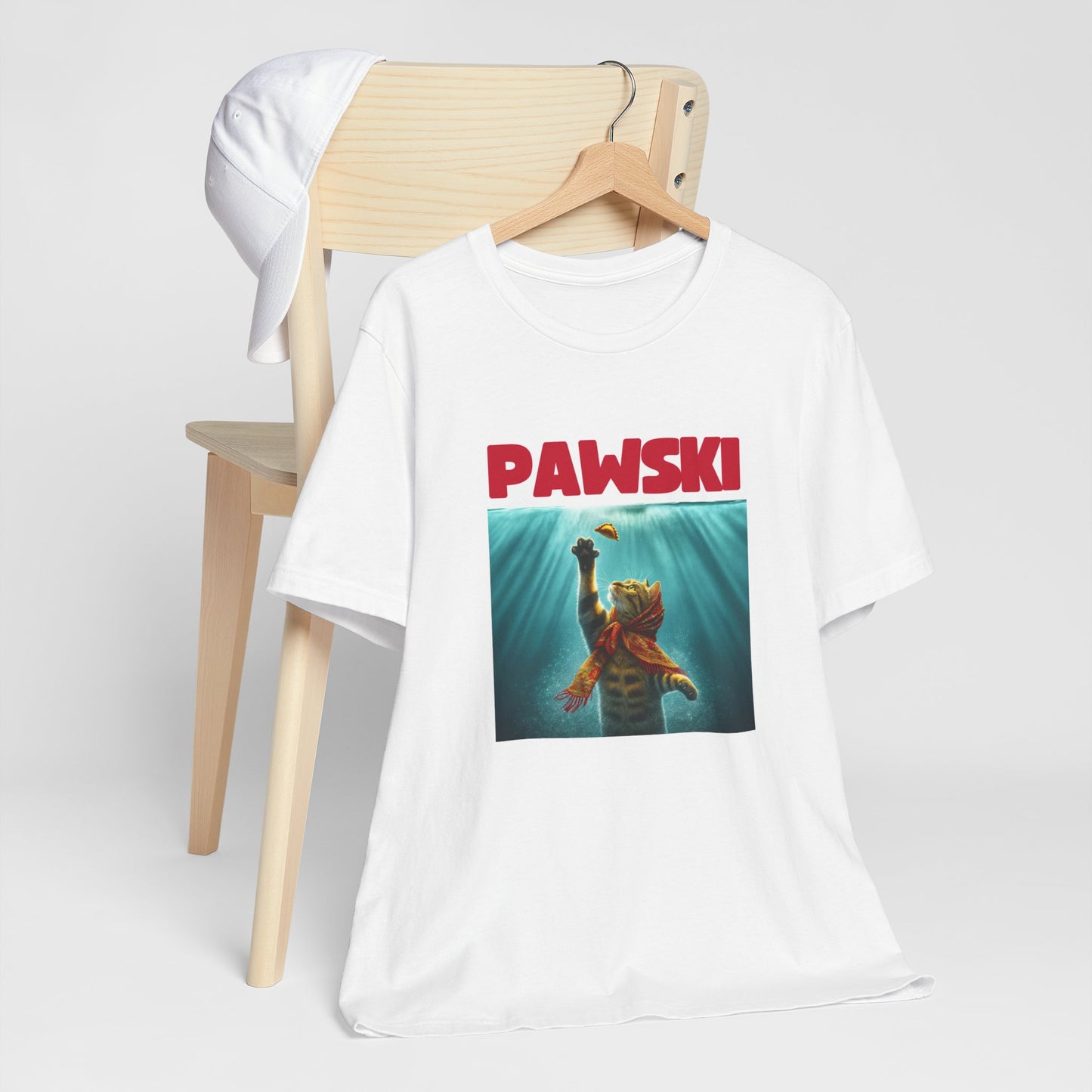 Paws Cat Parody Shirt, Pawski Design Unisex Jersey Short Sleeve Tee