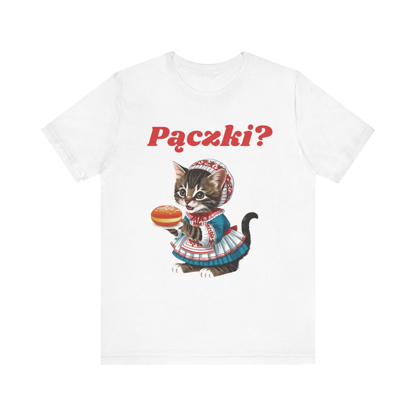 Paczki Polish Kitten Tee - Fat Tuesday Shirt- Unisex Jersey Short Sleeve