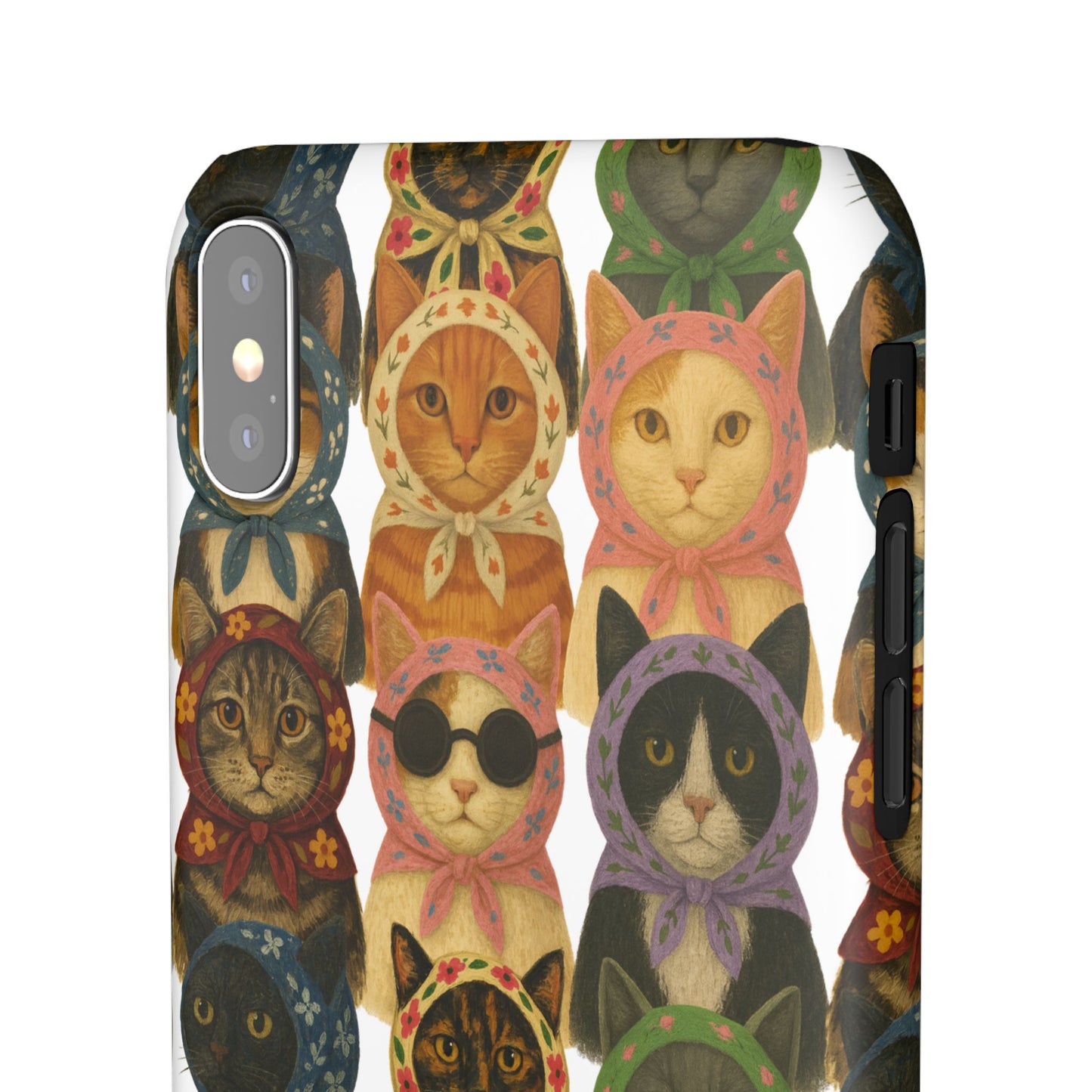 Babushka Cat Snap Phone Cases