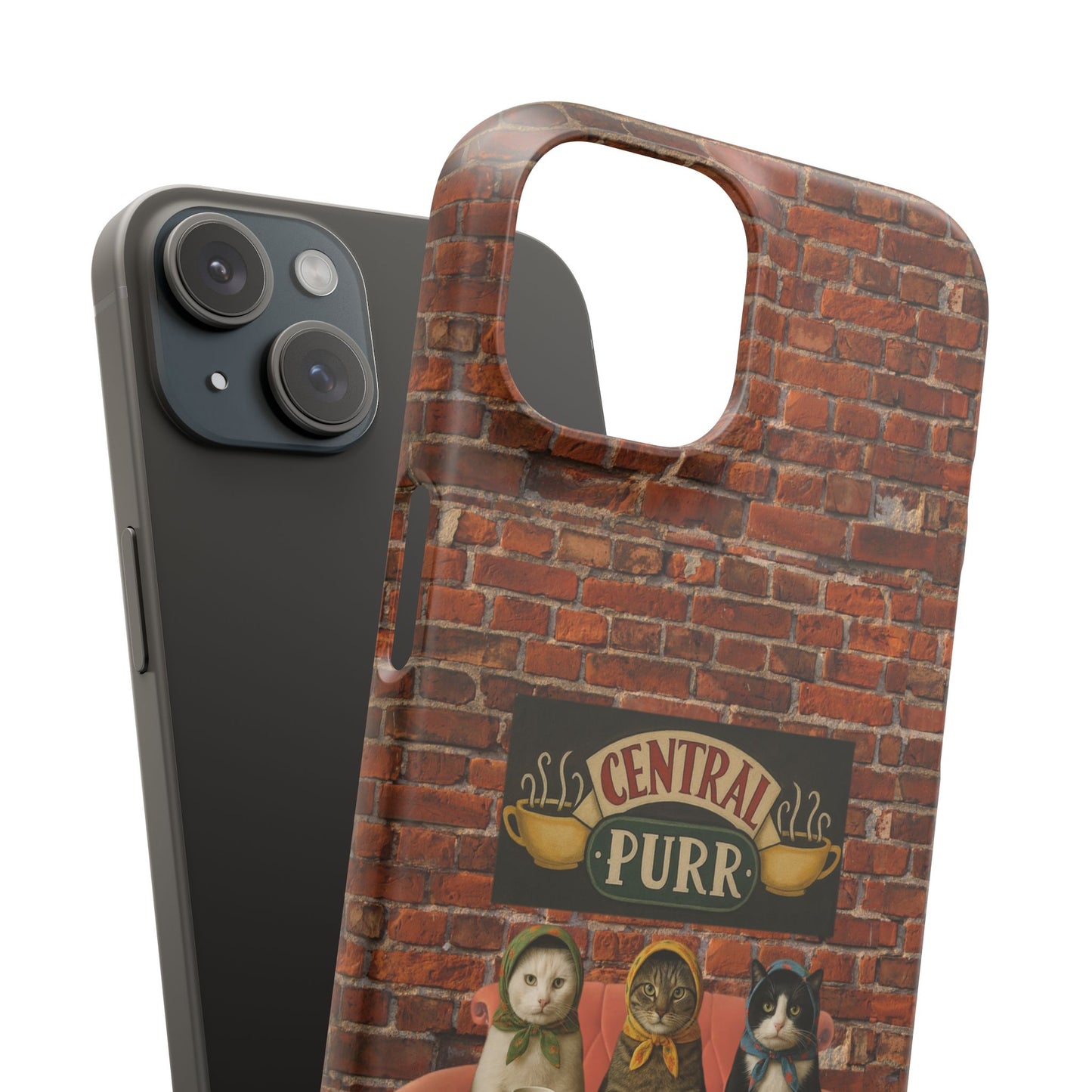 Babushka Cat Coffee Shop Snap Phone Case