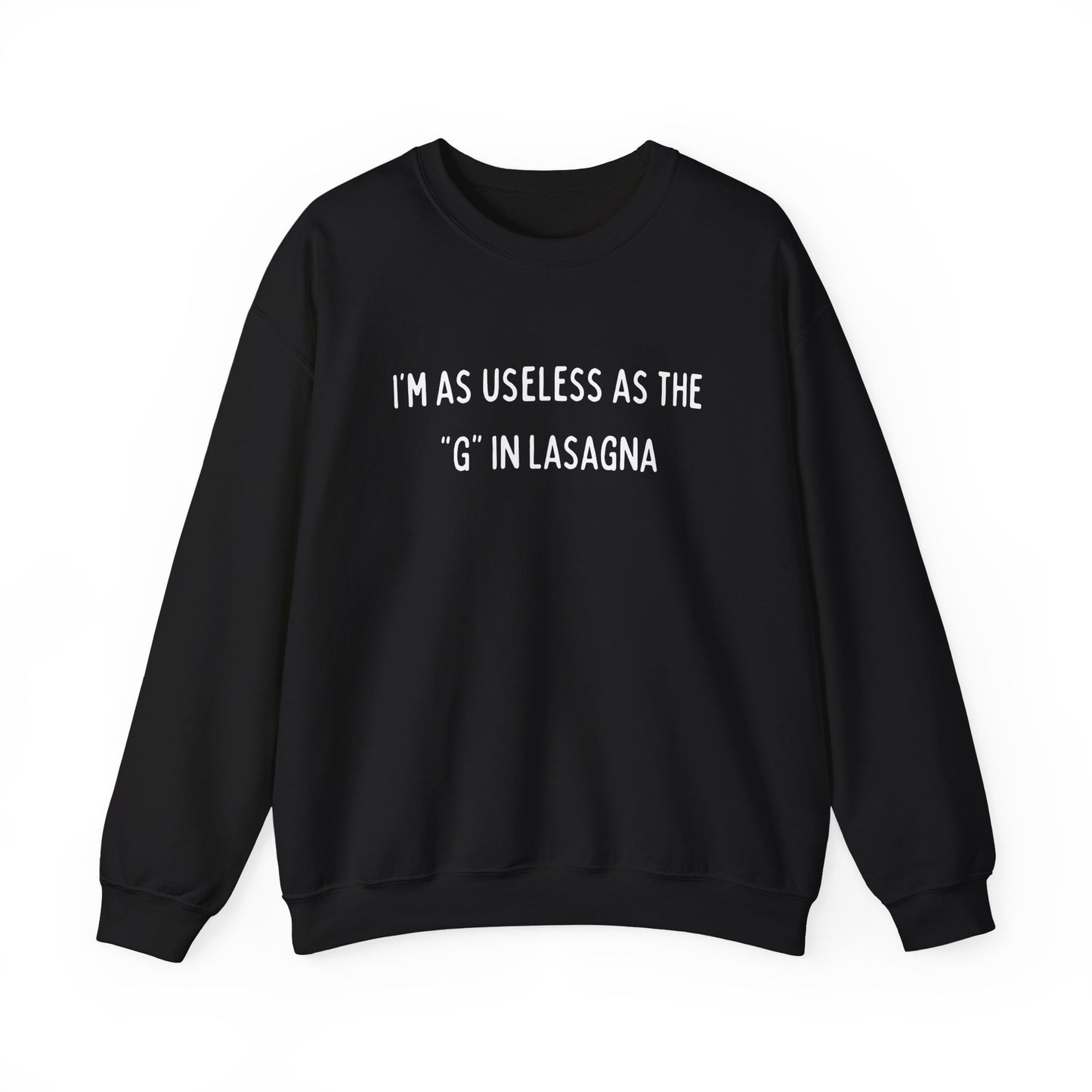Babushka Cat Lasagna Quote Unisex Heavy Blend™ Crewneck Sweatshirt