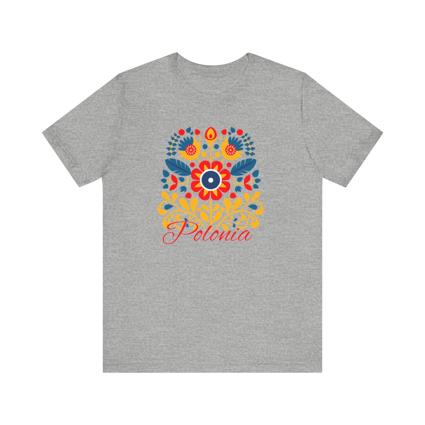 Polish Folk Art Wycinanki Design Unisex Jersey Short Sleeve Tee