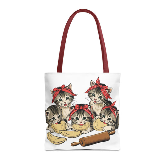 Vintage Pierogi Kittens/Pierogi Cat Tote Bag Design