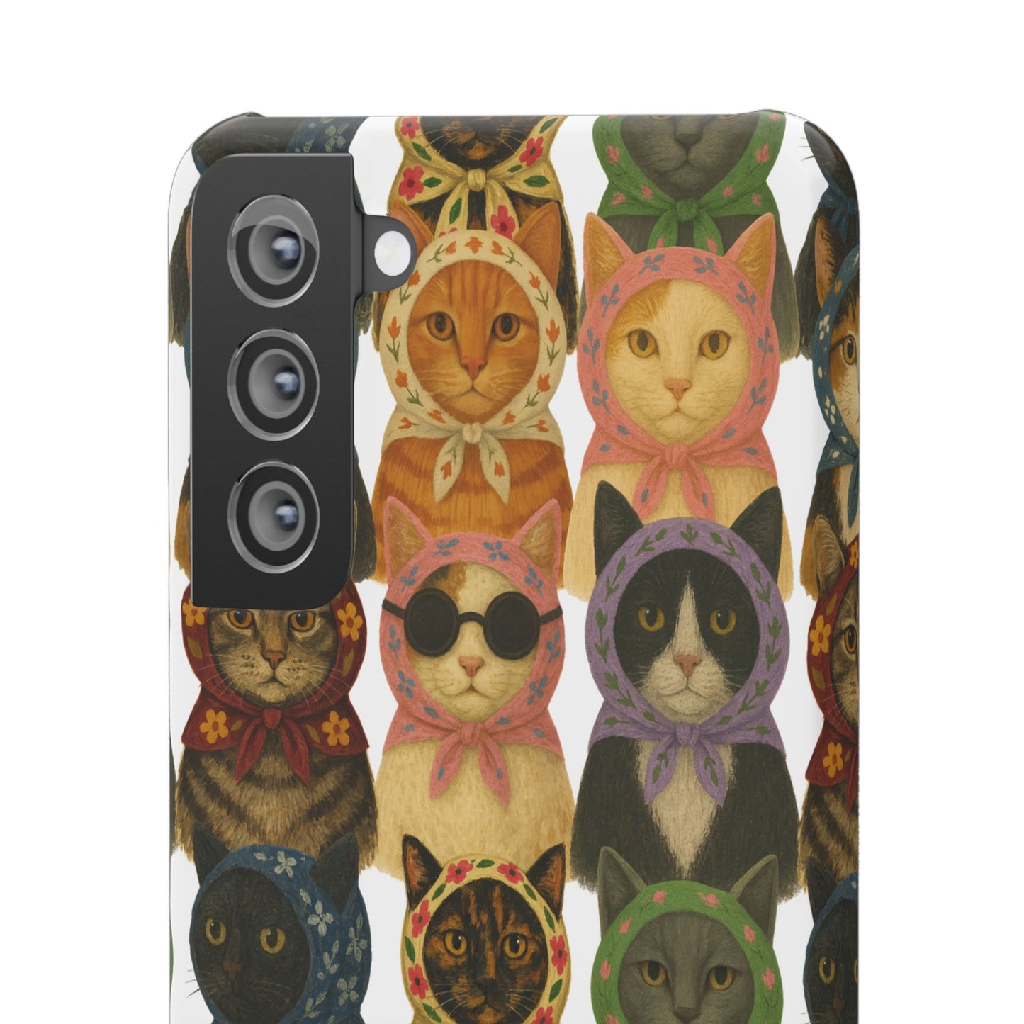 Babushka Cat Snap Phone Cases