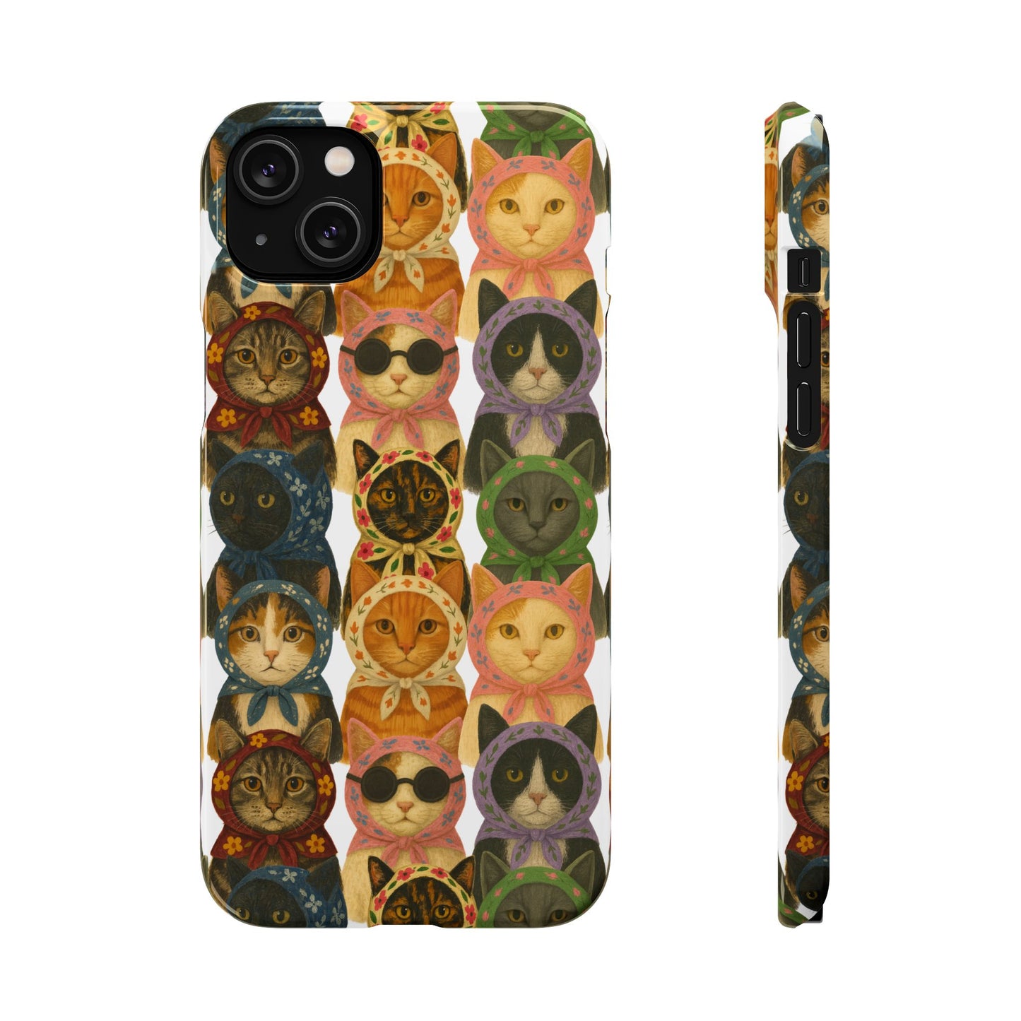 Babushka Cat Snap Phone Cases