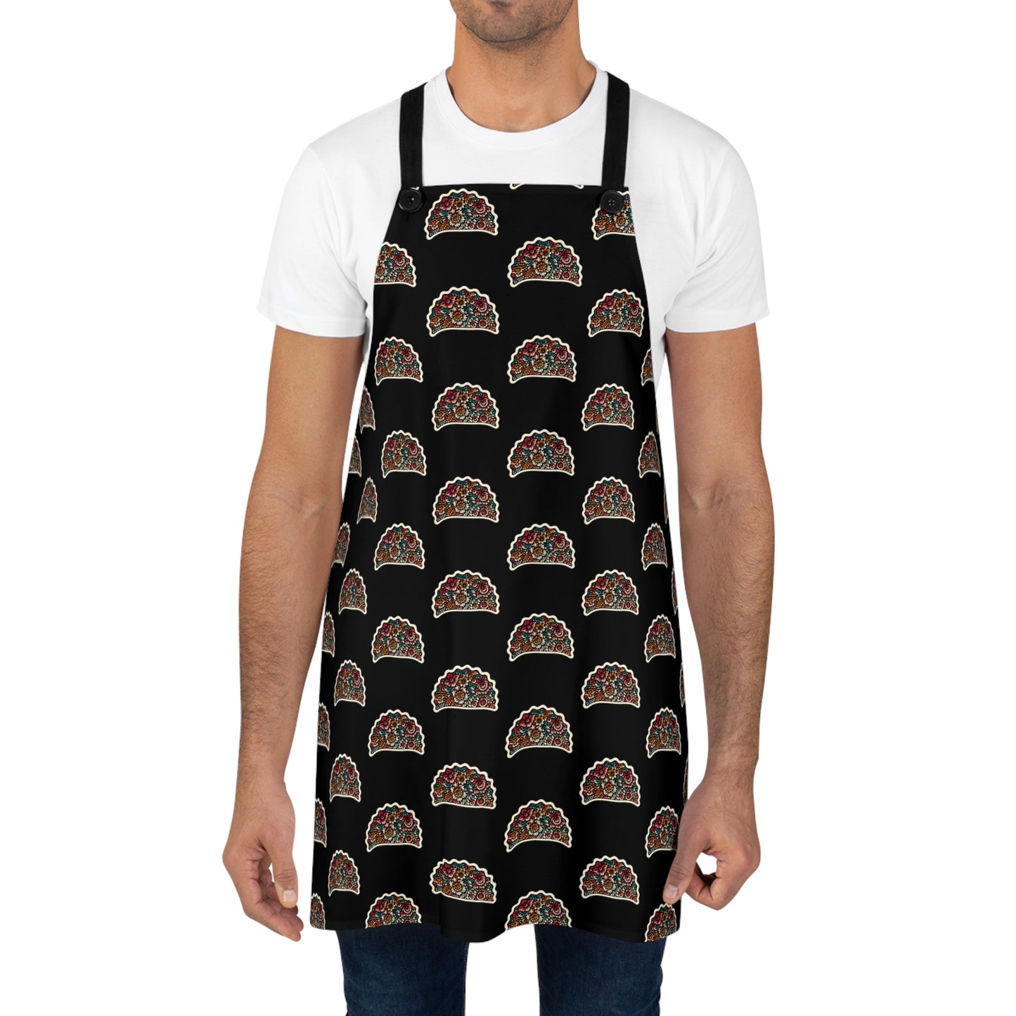 Pierogi Artistic Folk Art Apron