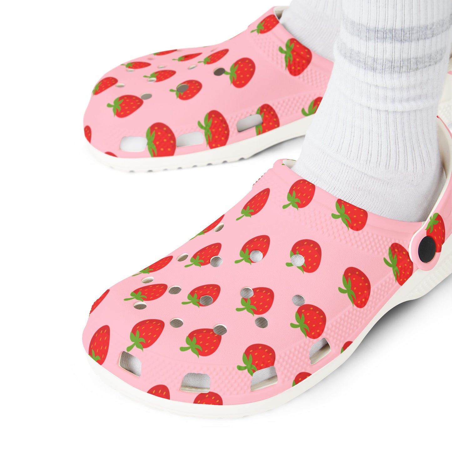 Strawberry Granny Gliders EVA Foam Rubber Shoes