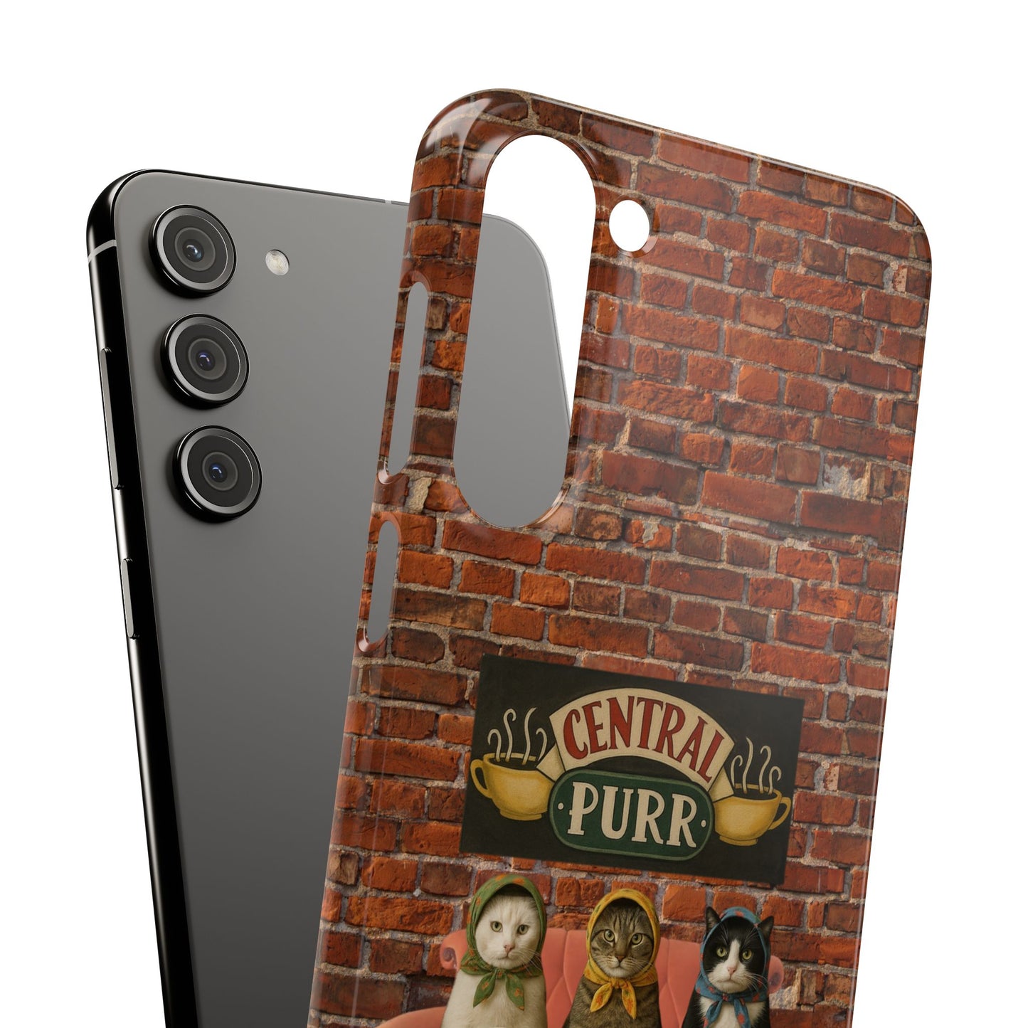 Babushka Cat Coffee Shop Snap Phone Case