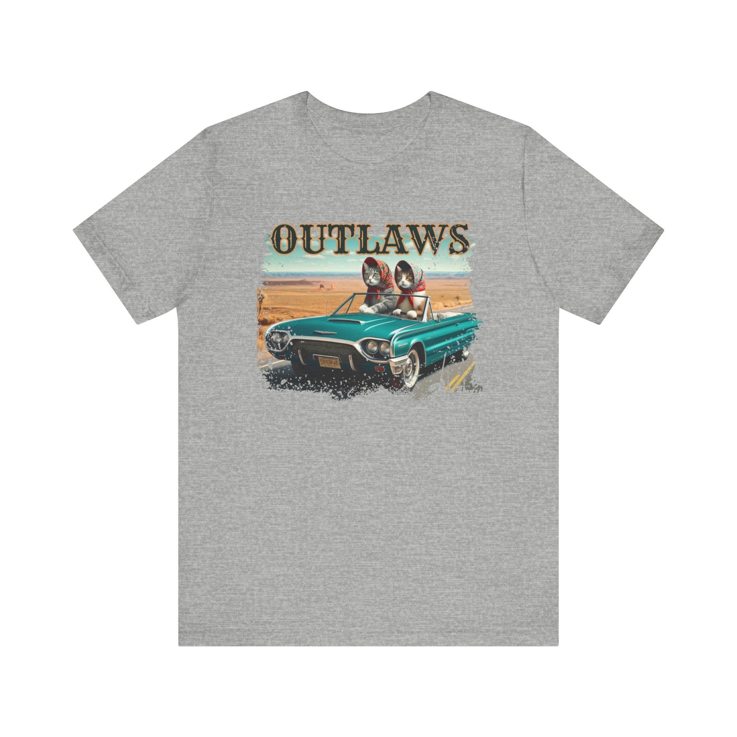 Babushka Cat Outlaws Unisex Jersey Short Sleeve Tee