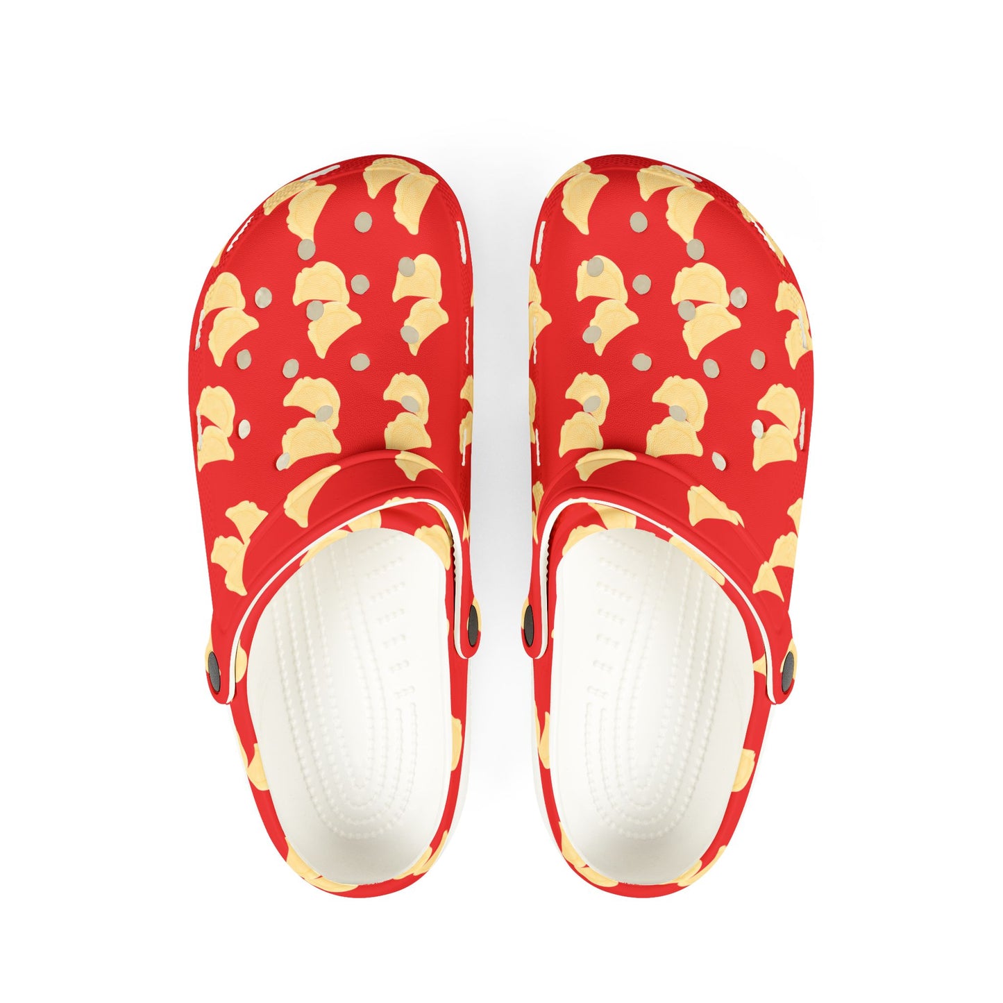 Pierogi Theme Granny Gliders EVA Foam Rubber Shoes