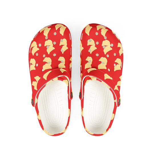 Pierogi Theme Granny Gliders EVA Foam Rubber Shoes