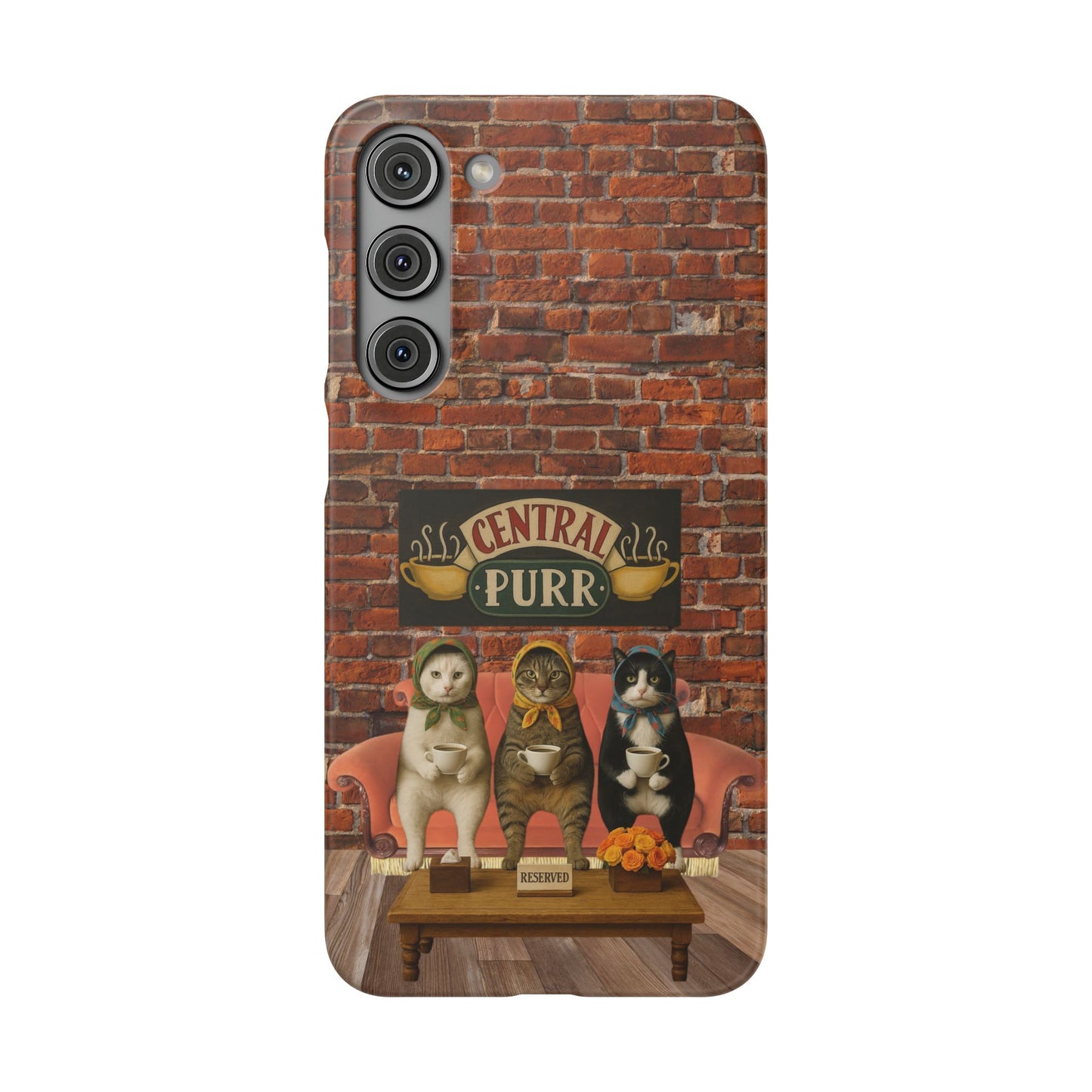 Babushka Cat Coffee Shop Snap Phone Case