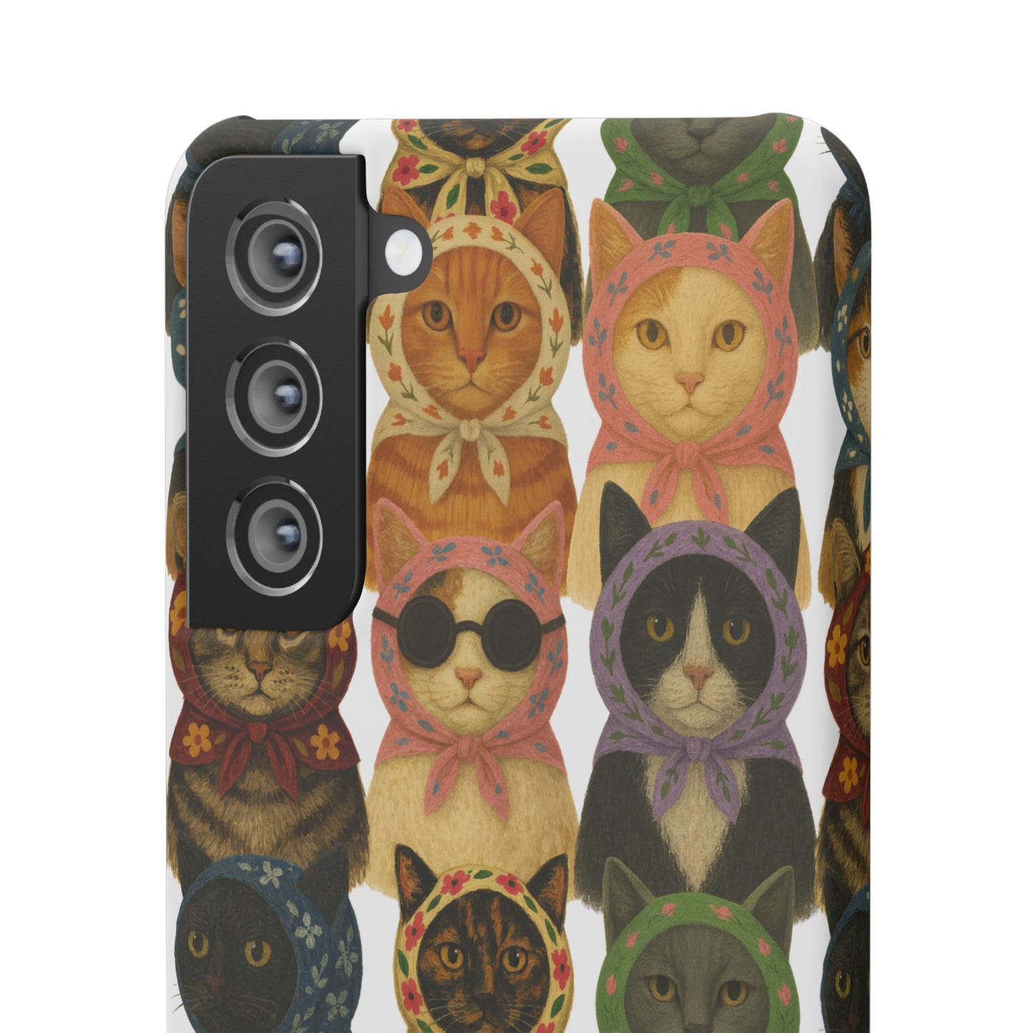 Babushka Cat Snap Phone Cases