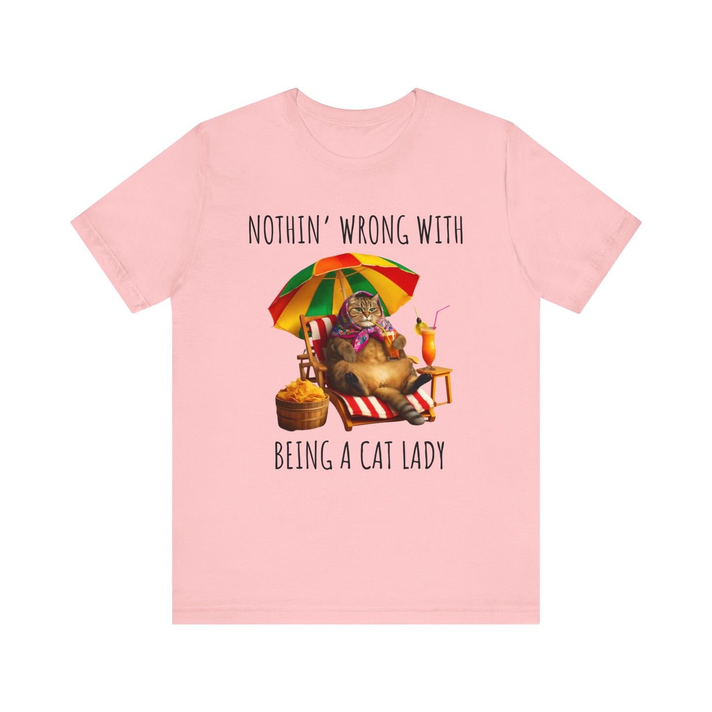 Cat Lady Unisex Jersey Short Sleeve Tee for Cat Loving Ladies