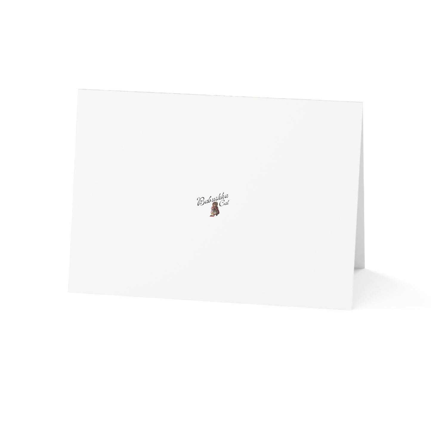 Babushka Cats Greeting Cards Set of 10-Blank Inside