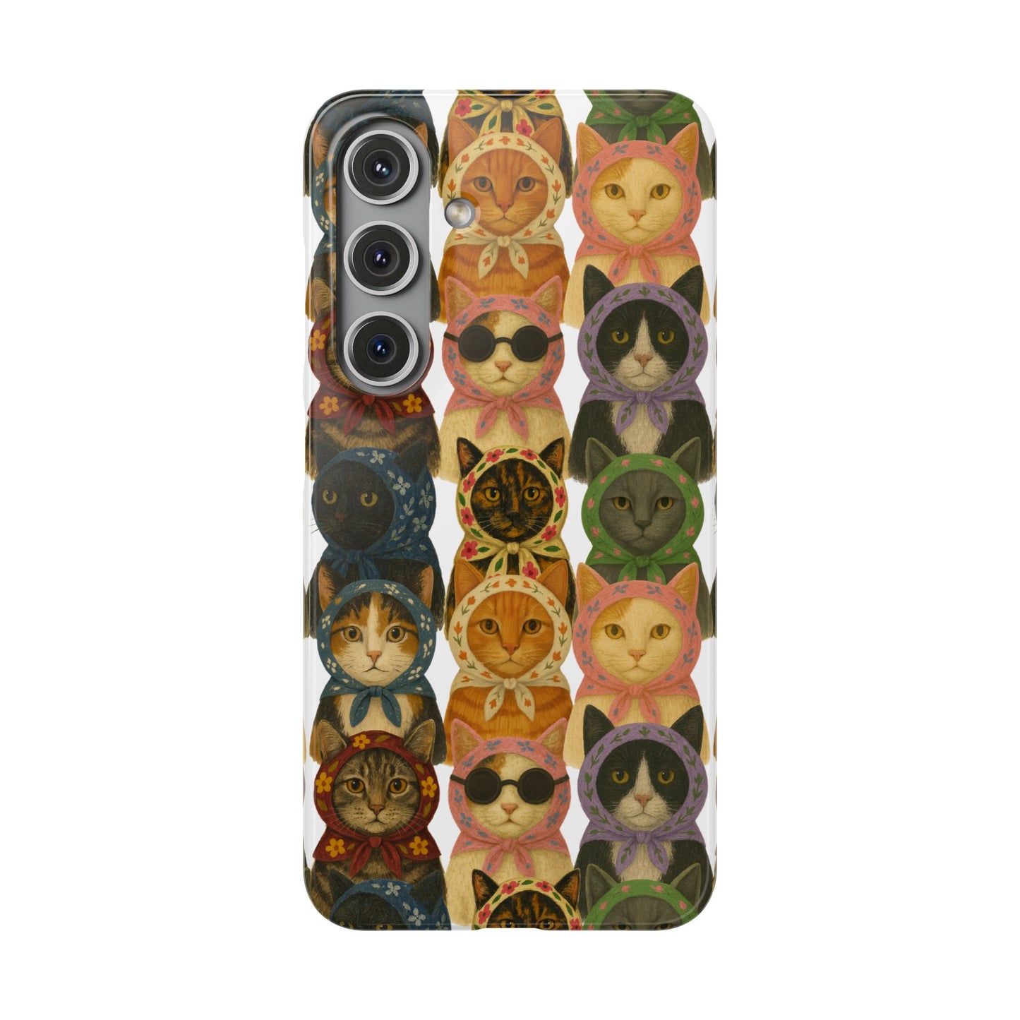 Babushka Cat Snap Phone Cases