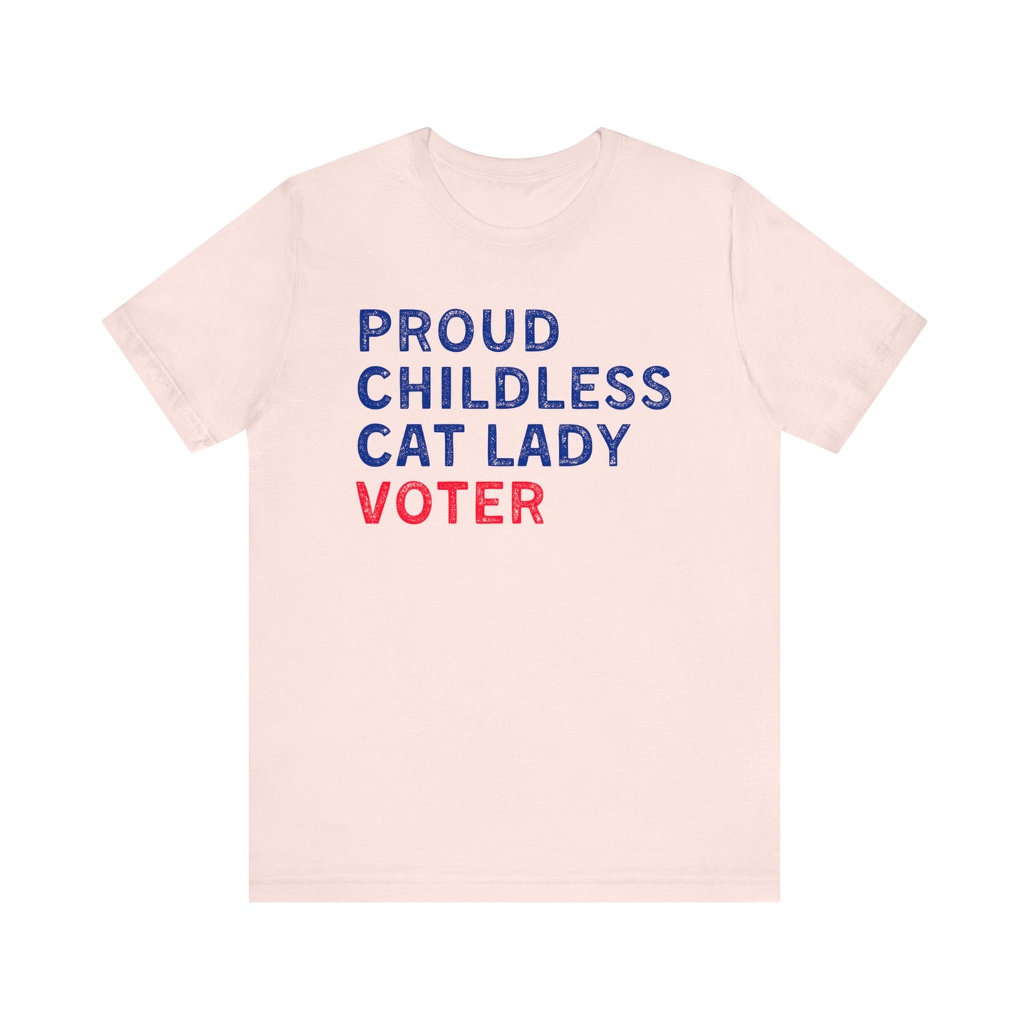 Childless Cat Lady Voter, Election 2024, Kamala 2024, Unisex Jersey Short Sleeve Tee