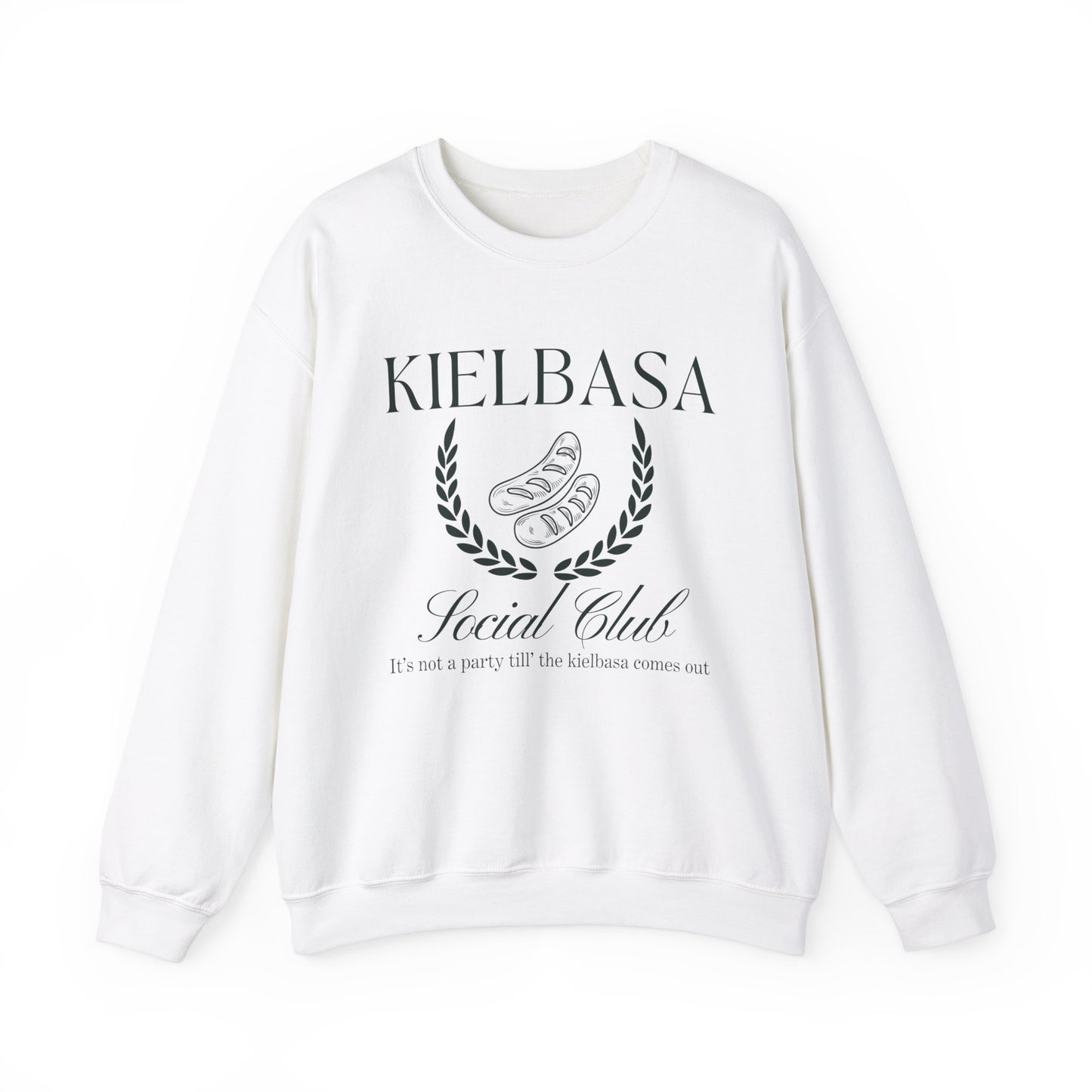 Polish Kielbasa Crewneck, Unisex Heavy Blend™ Crewneck Sweatshirt for Polish Pride, Dyngus Day, Polish Festivals