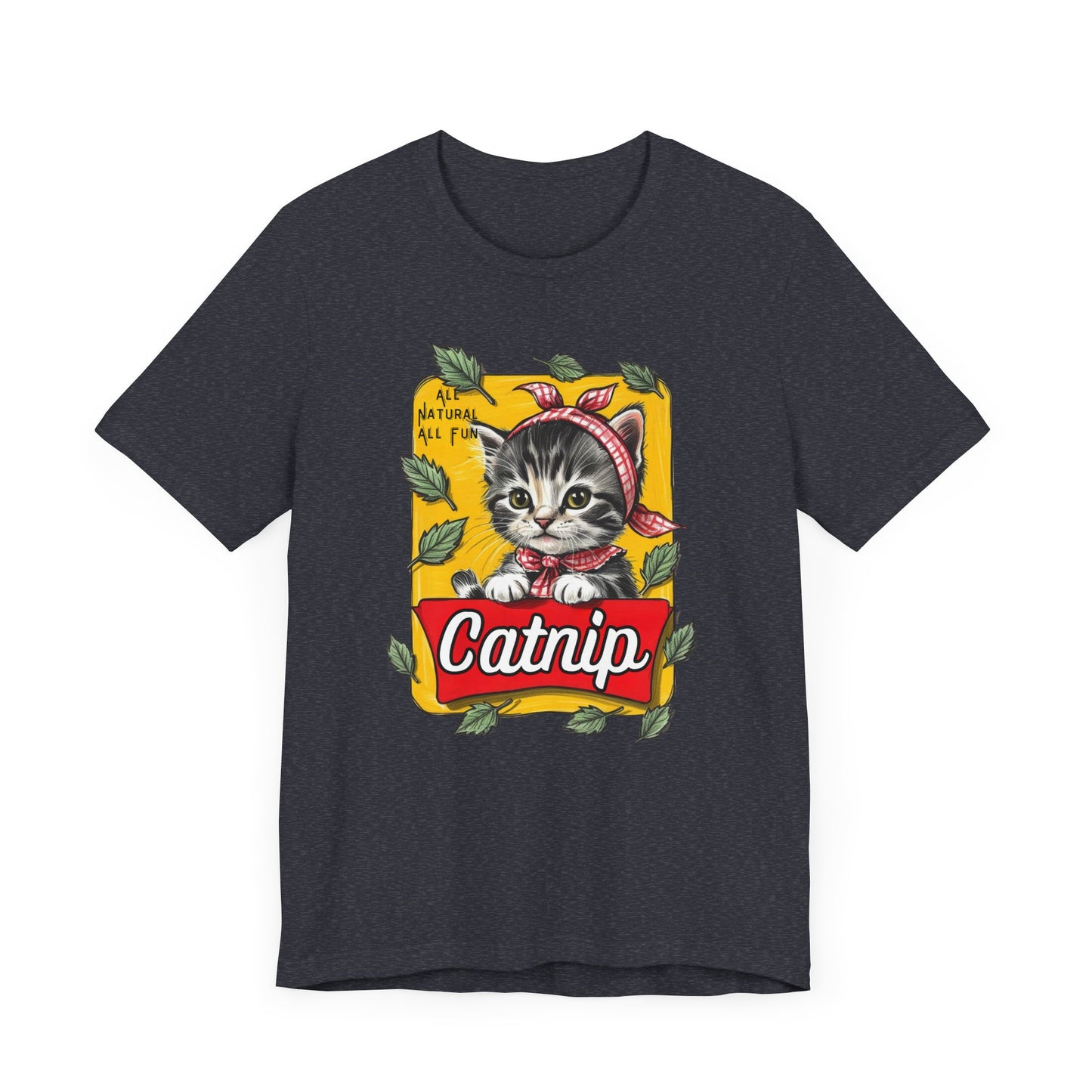 Babushka Cat, Vintage Catnip Kitten Unisex Jersey Short Sleeve Tee