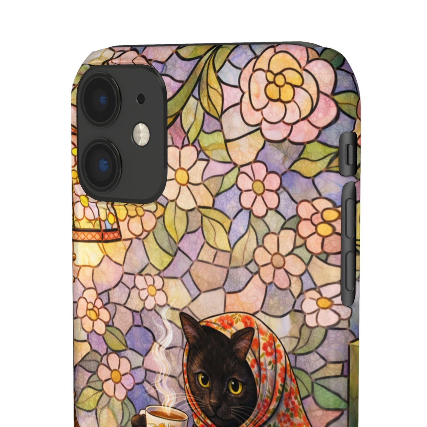 Babushka Cat Reads Artistic Literary Snap Phone Cases