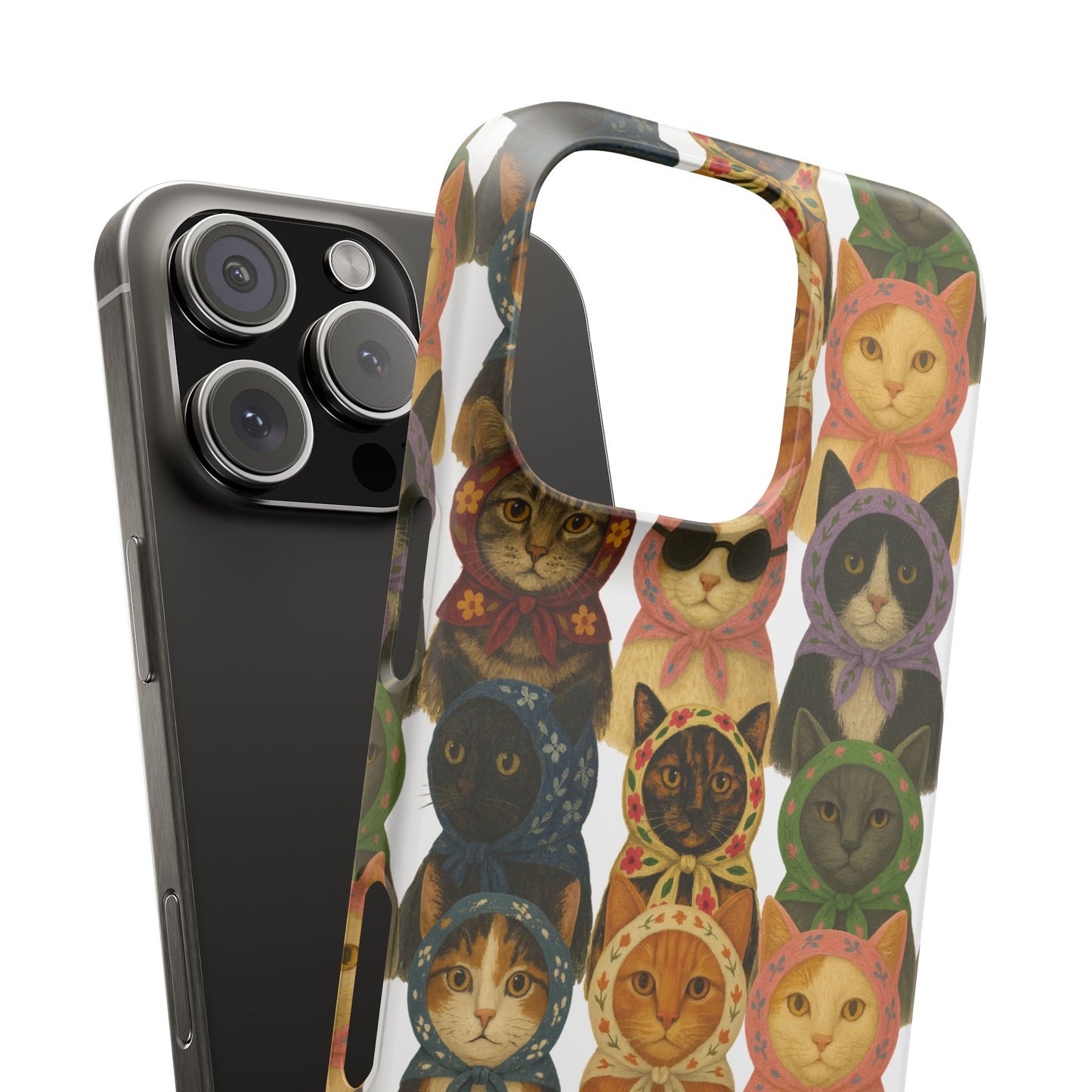Babushka Cat Snap Phone Cases