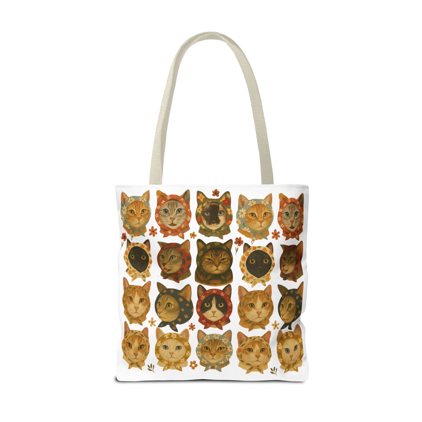 Babushka Cat Lovers Tote Bag
