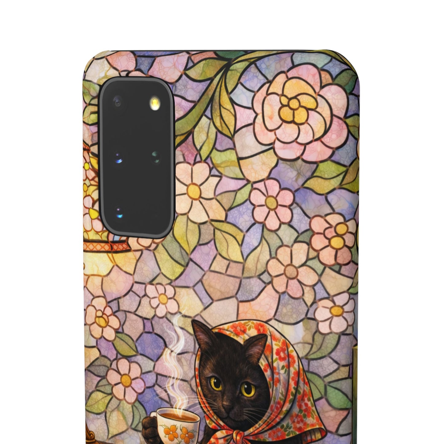 Babushka Cat Reads Artistic Literary Snap Phone Cases