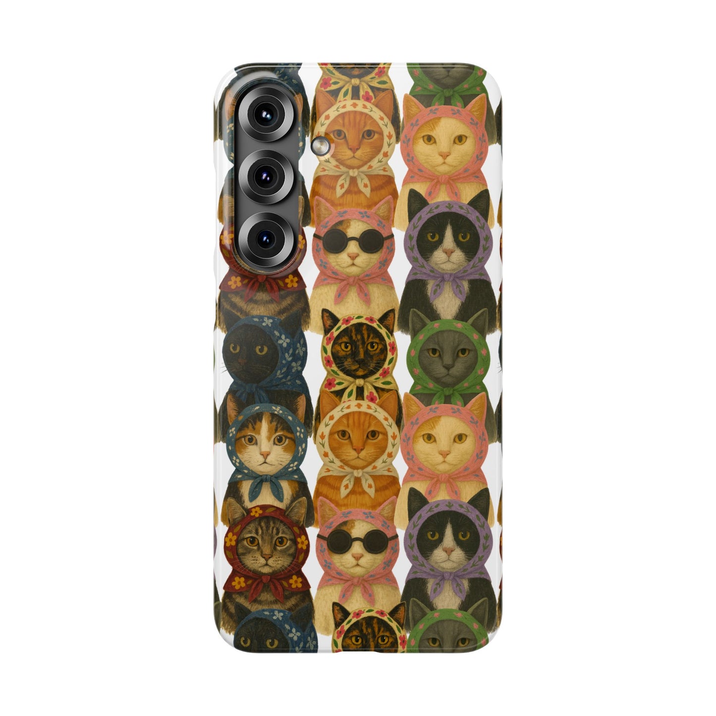 Babushka Cat Snap Phone Cases