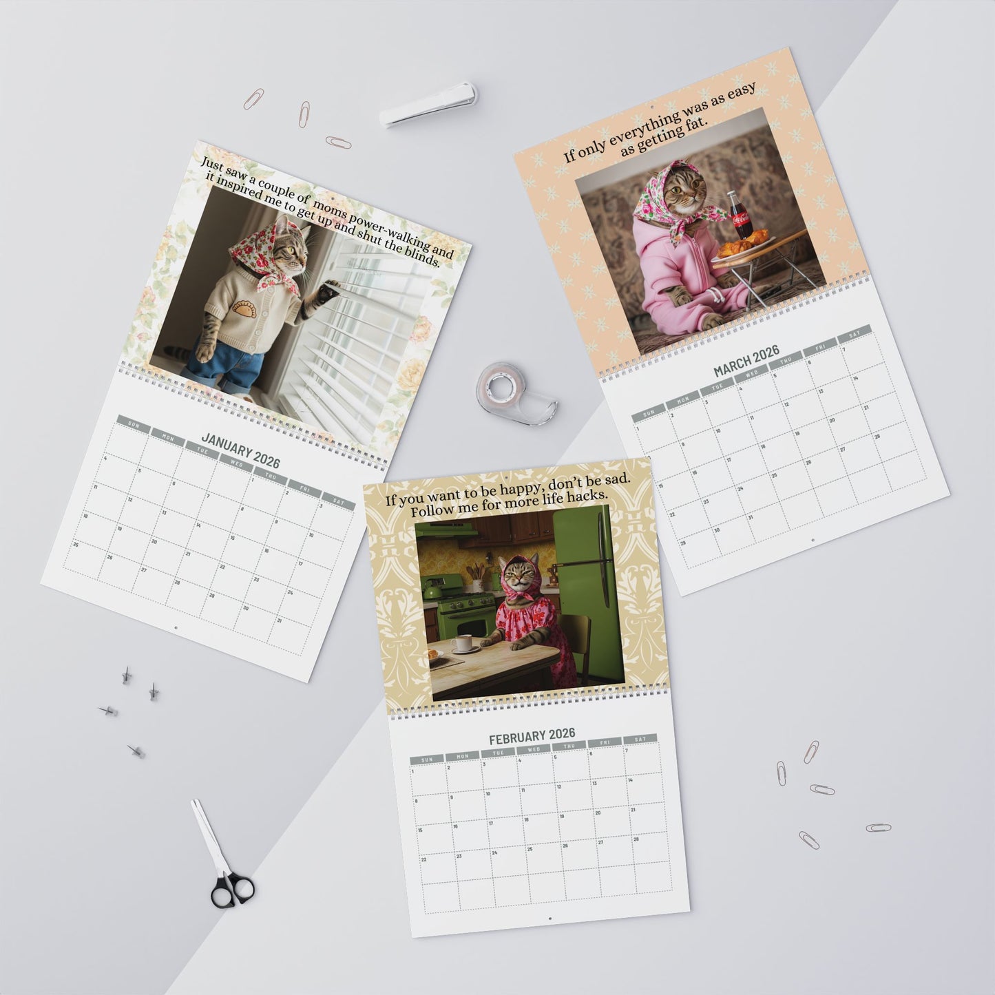 Best of Babushka Cat Memes- 2026 Babushka Cat Wall Calendar