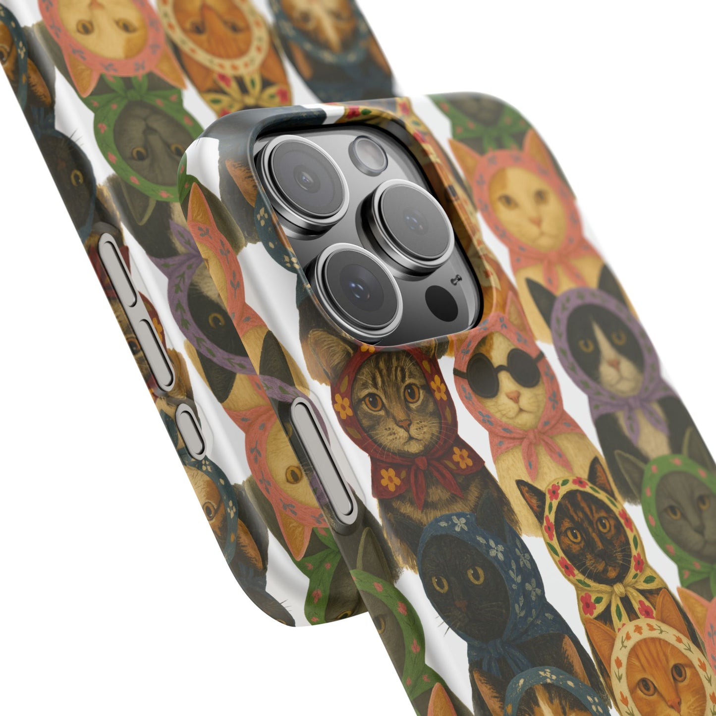 Babushka Cat Snap Phone Cases