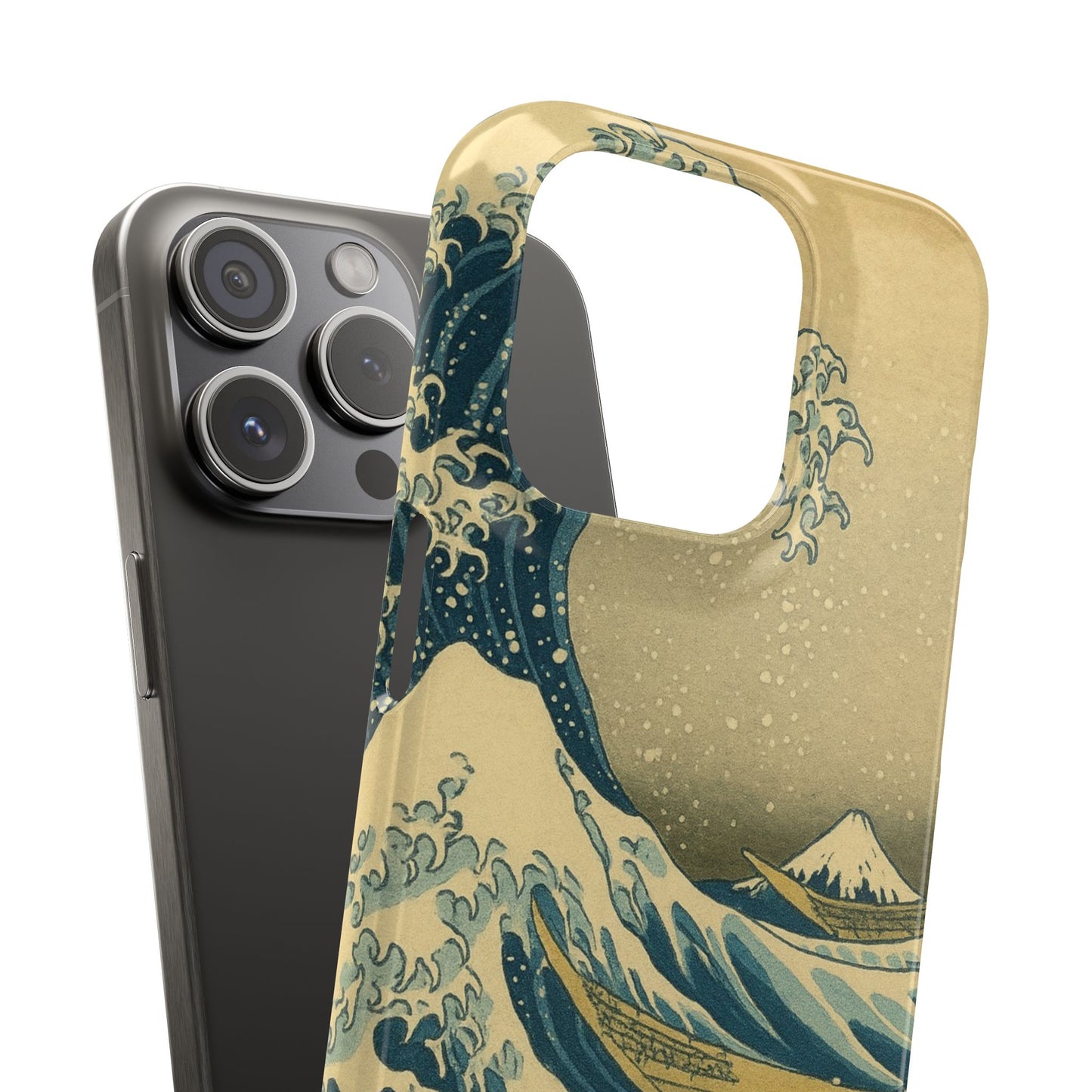 Babushka Cat x  The Great Wave Off Kanagawa Snap Phone Case