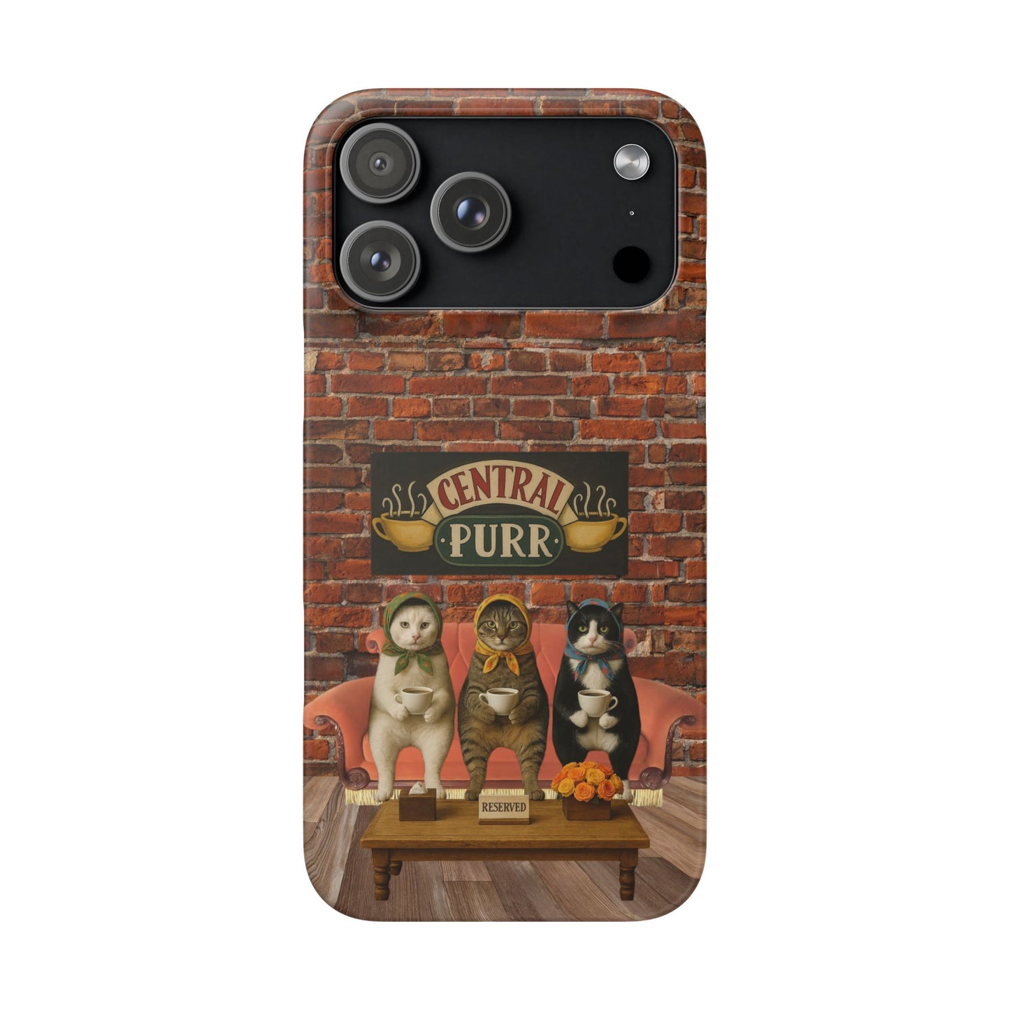 Babushka Cat Coffee Shop Snap Phone Case