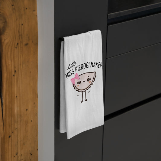 LIttle Miss Pierogi Kitschy Tea Towel