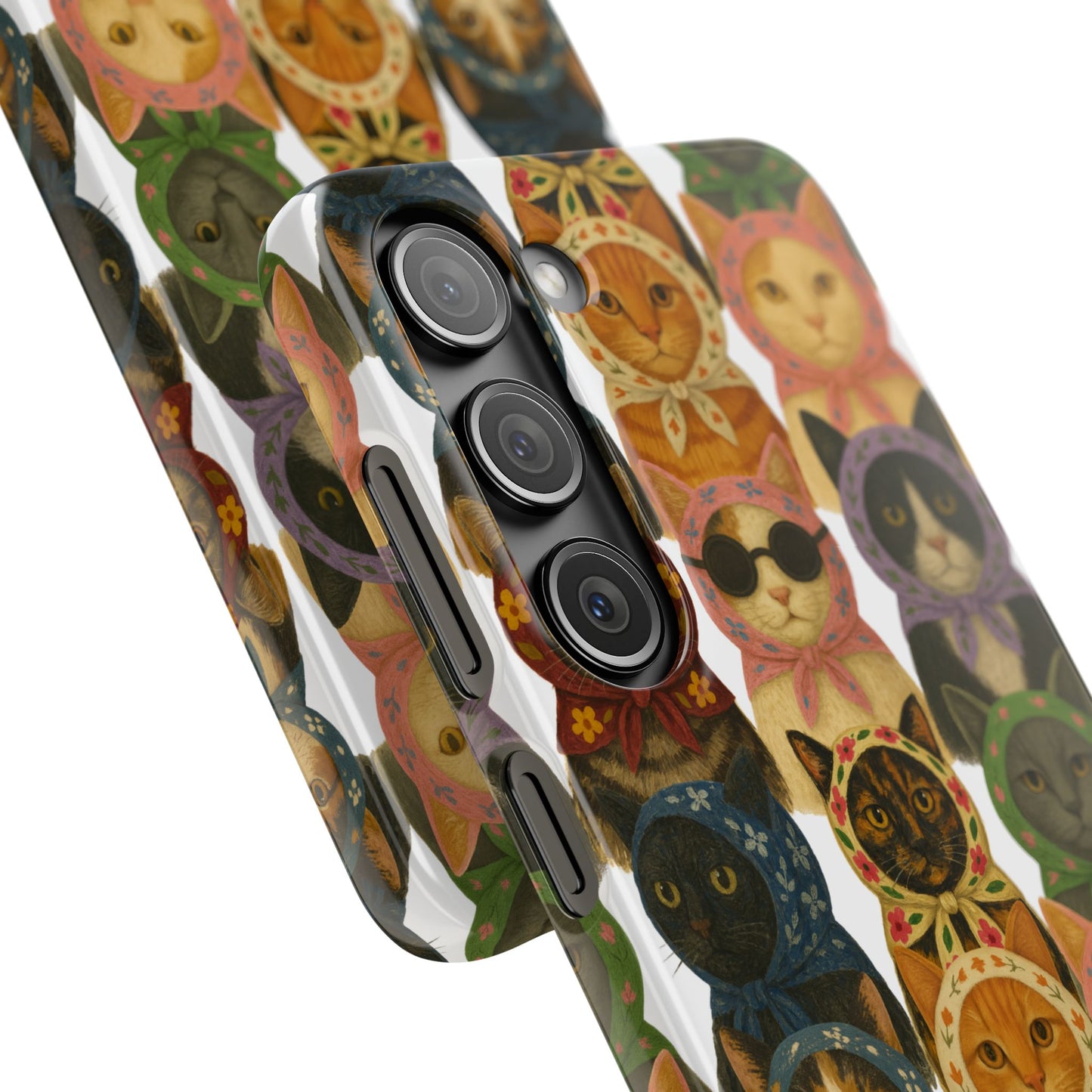 Babushka Cat Snap Phone Cases